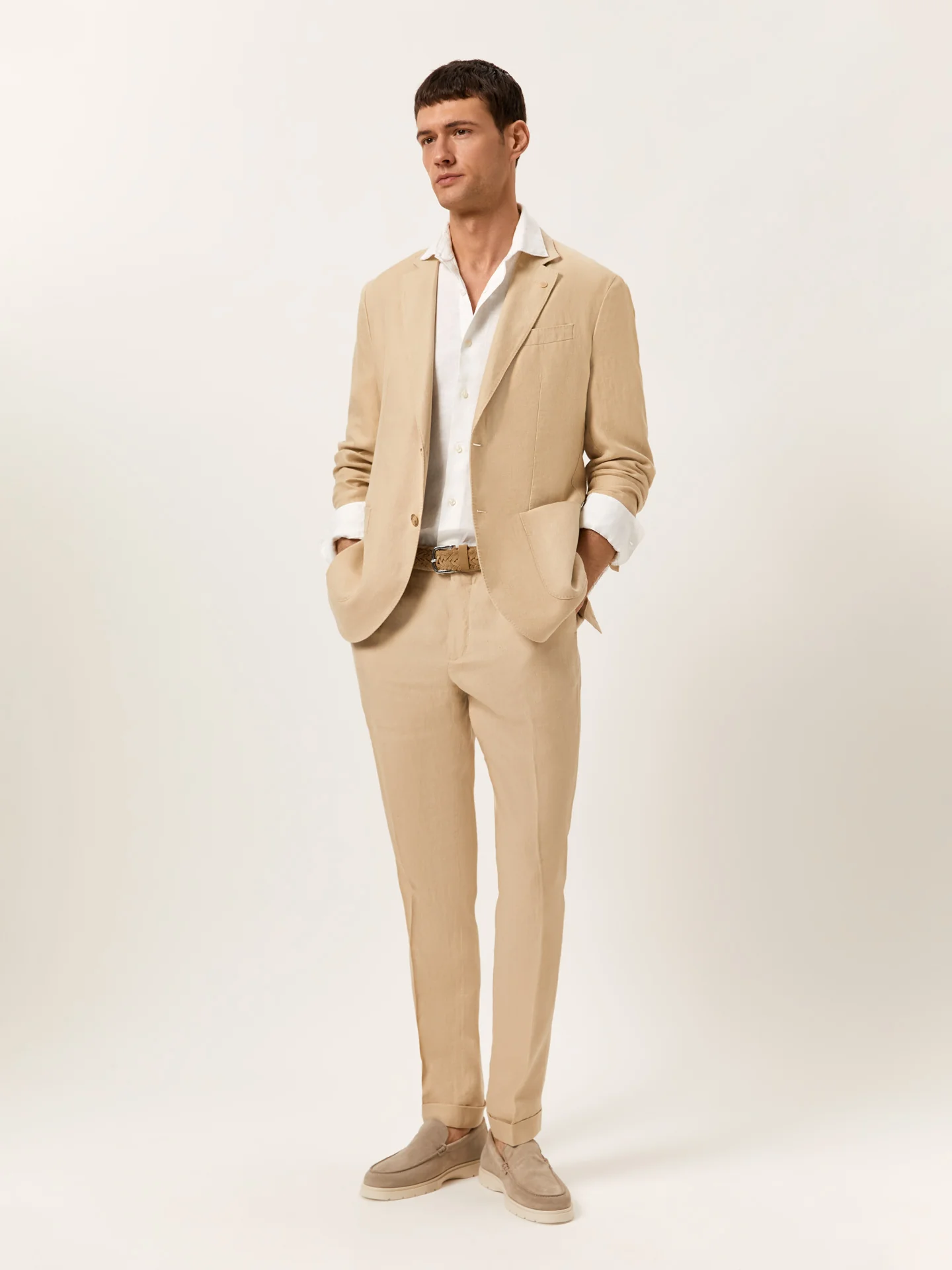 Slim Fit Formal Suit in 100% Linen - Image 6