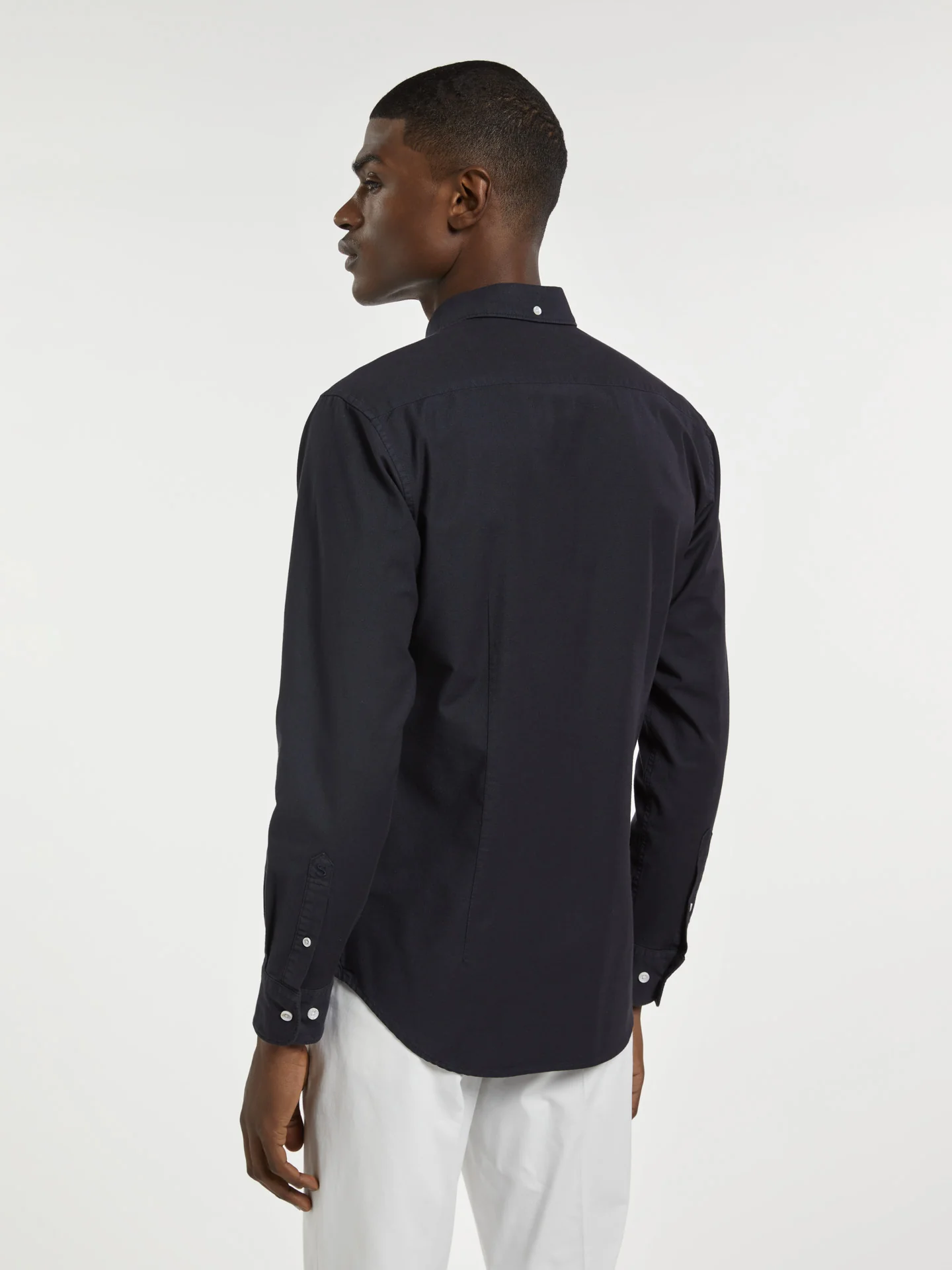Slim fit garment dye oxford shirt - Image 6