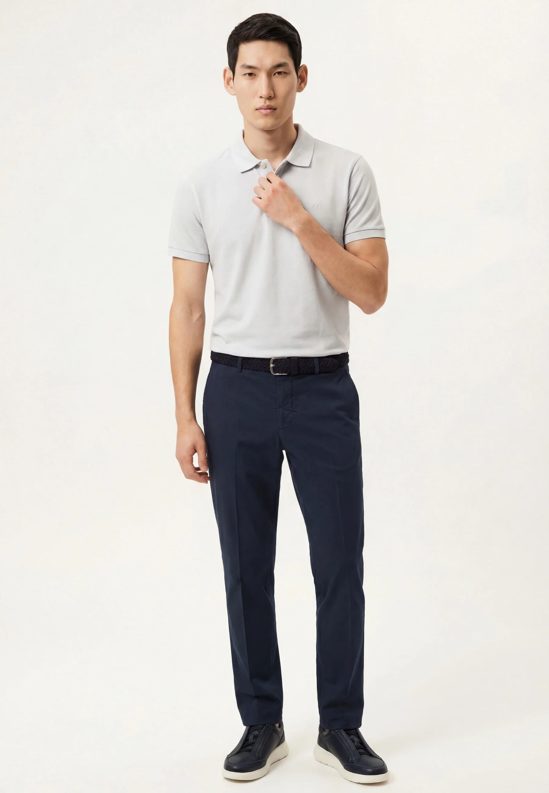 Slim Fit Garment-Dyed Piqué Polo Shirt In BCI Cotton - Image 8