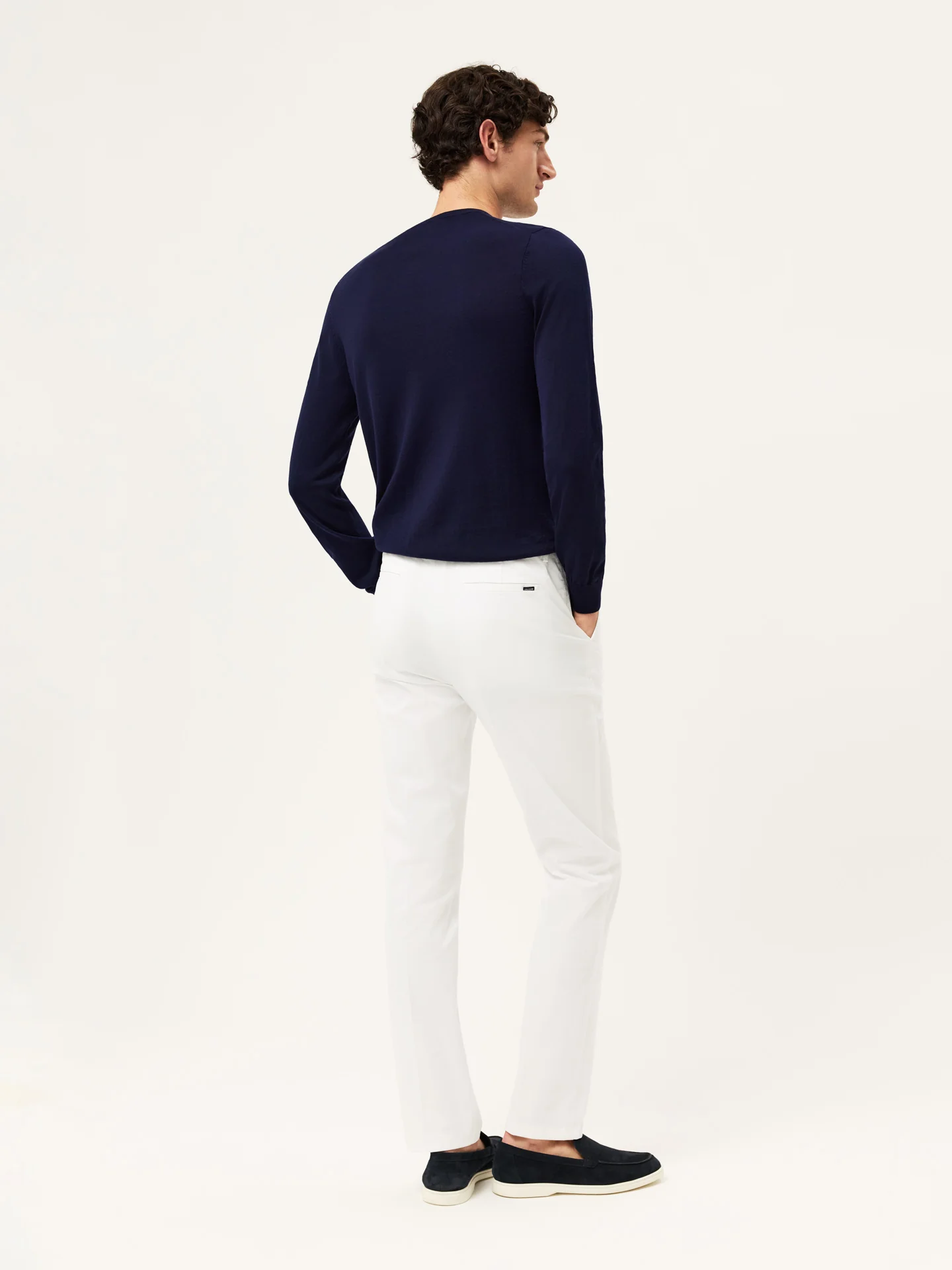 Slim Fit Garment-Dyed Stretch Cotton Chino - Image 15