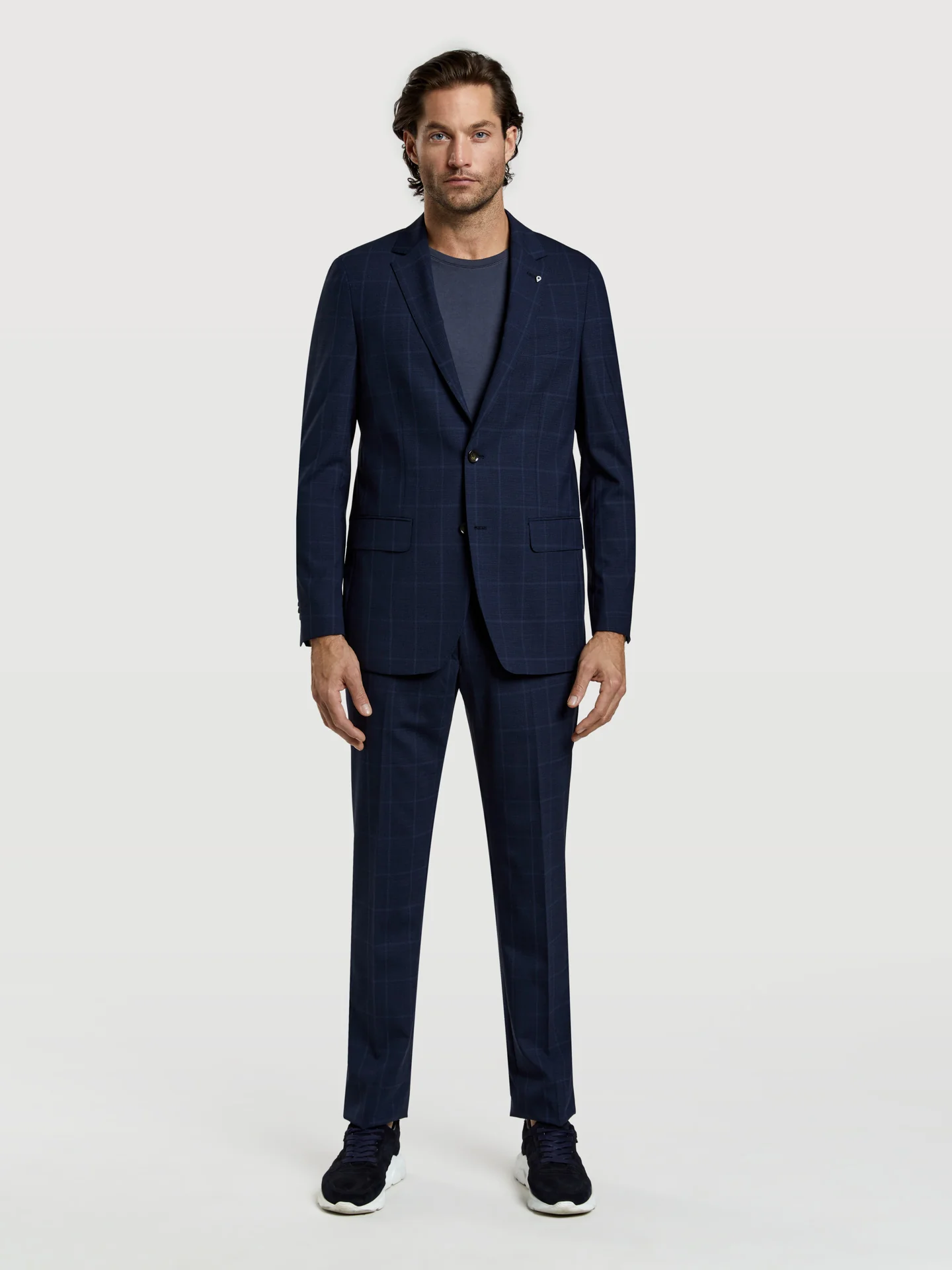 Slim fit k-easy houndstooth performance suit