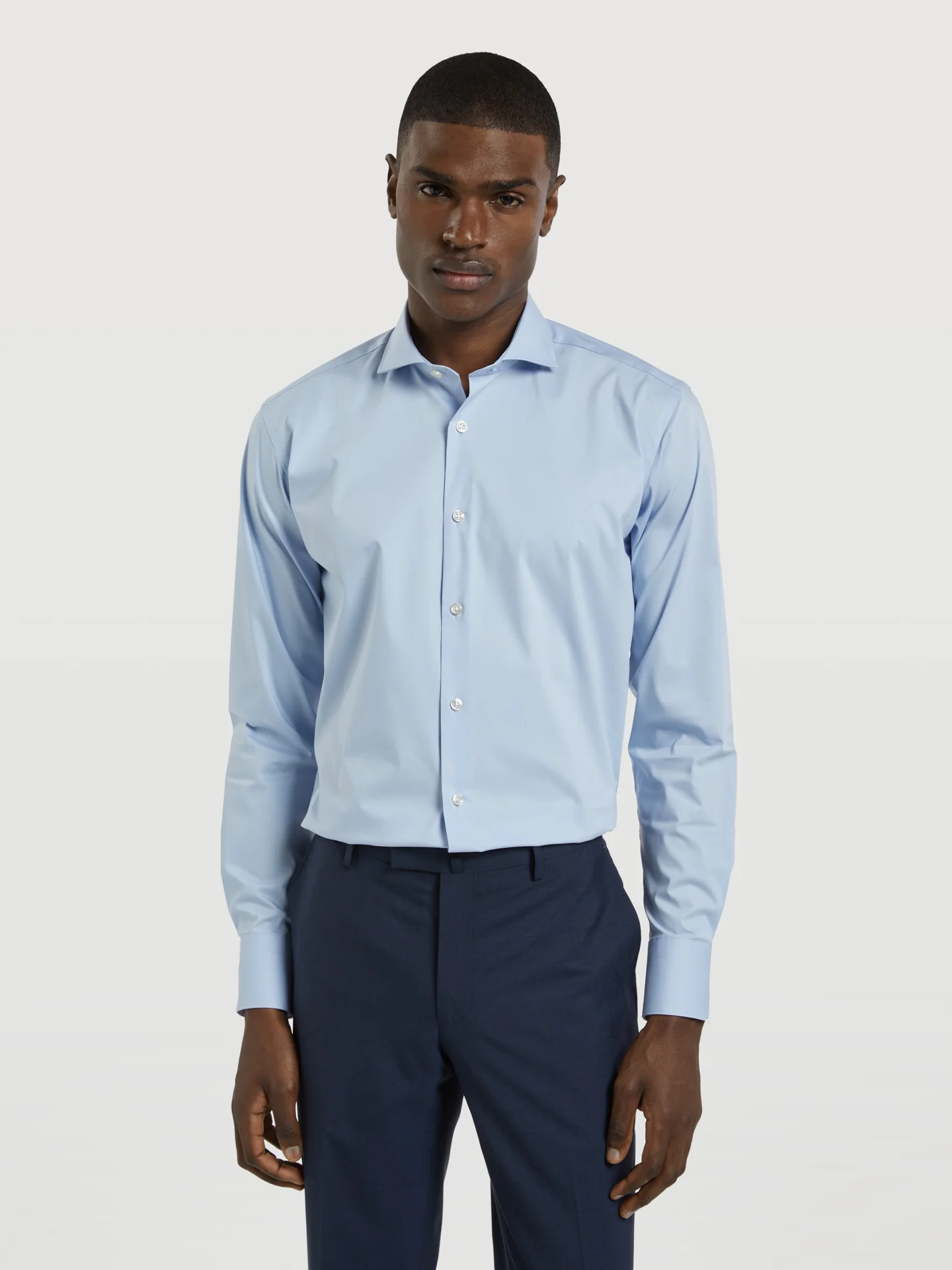 Slim fit k-easy plain poplin comfort formal shirt - Image 4