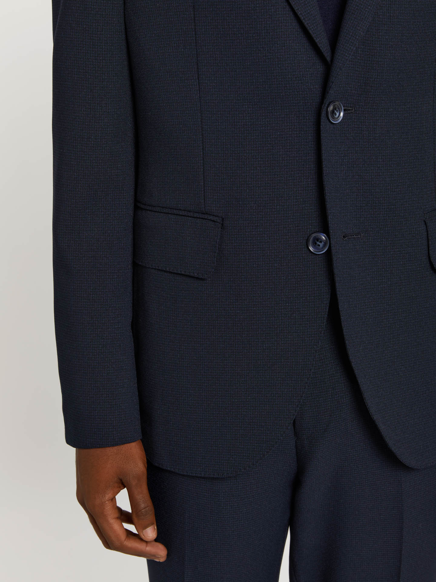 Slim fit k-motion pied-poule suit - Image 2