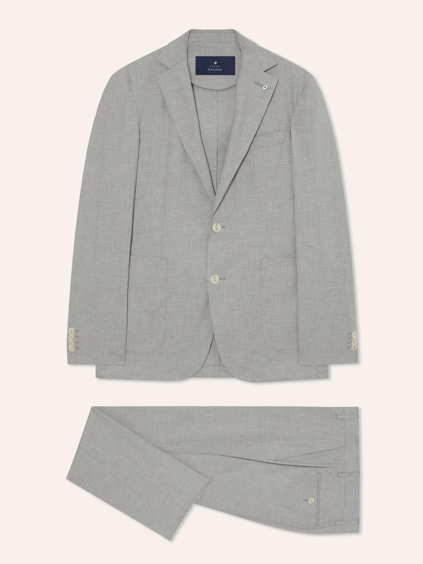 Slim Fit K.Comfort Suit in Italian Comfort Cotton - Image 4