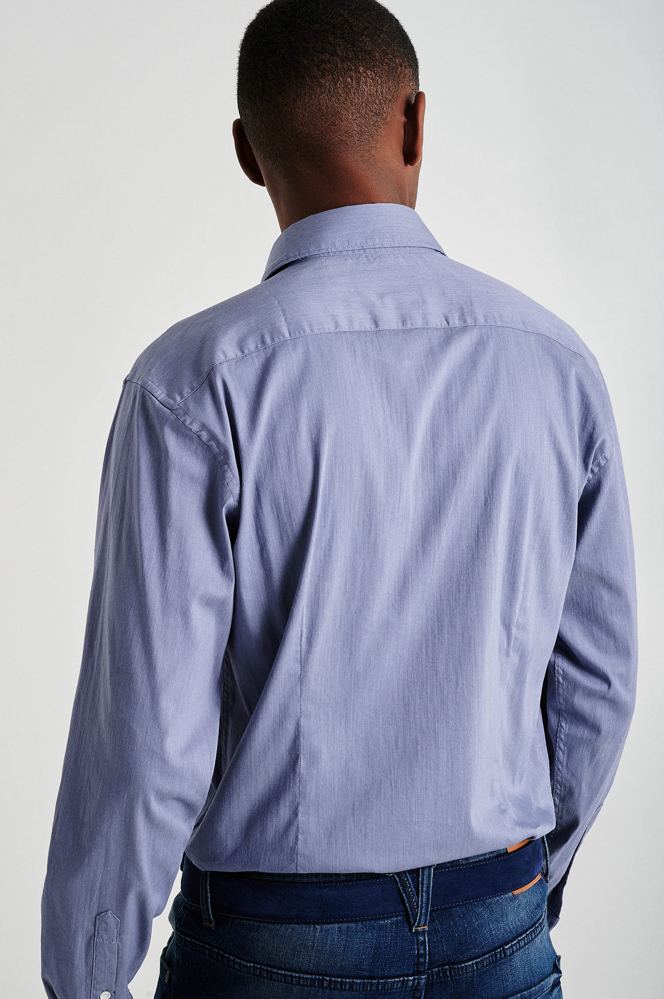 Slim fit melange shirt - Image 4
