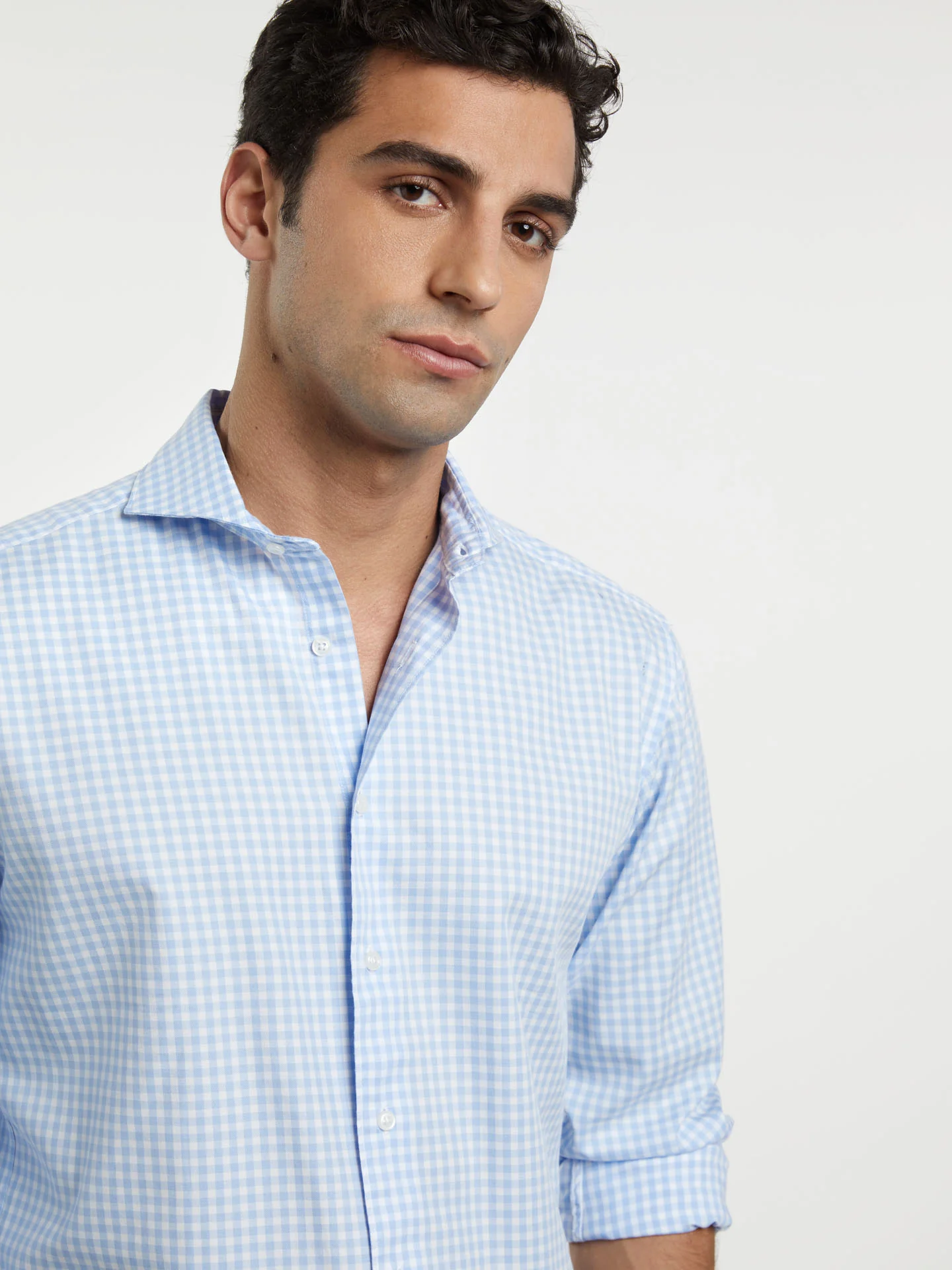 Slim fit new formal pastel checked shirt - Image 2