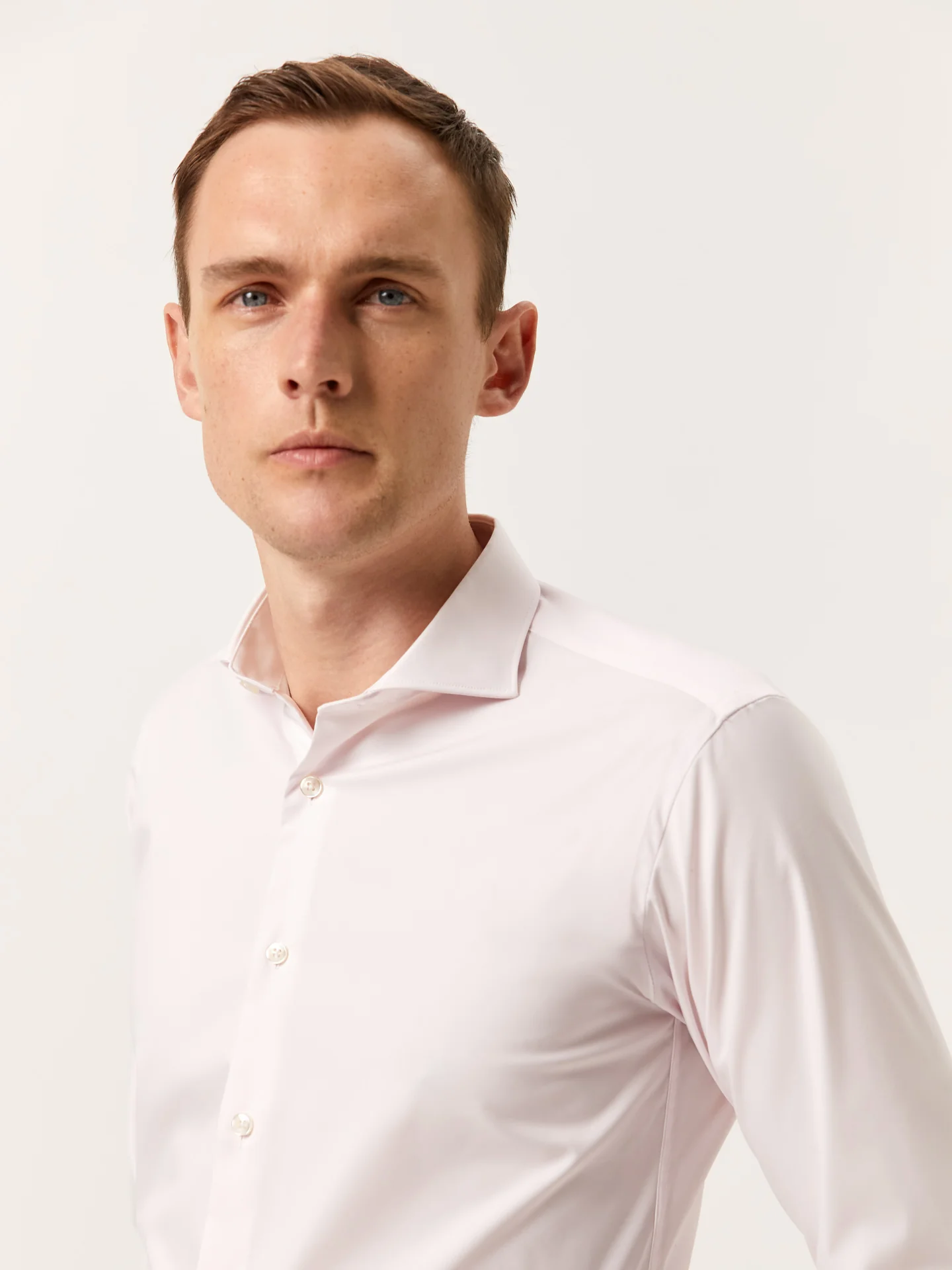 Slim Fit Performance Poplin Shirt with Dublin Collar - Image 15
