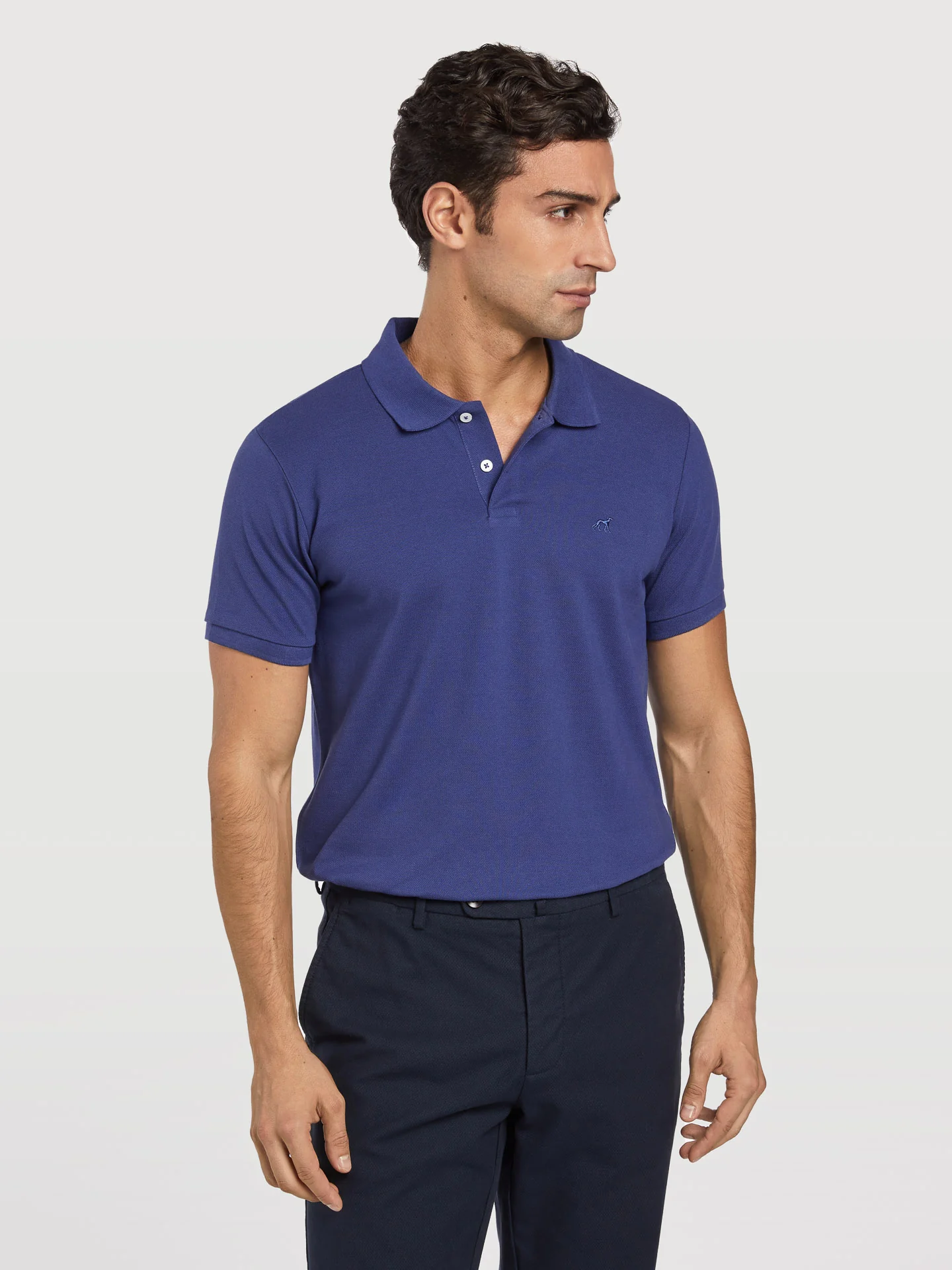 Slim fit piqué polo shirt - Image 14