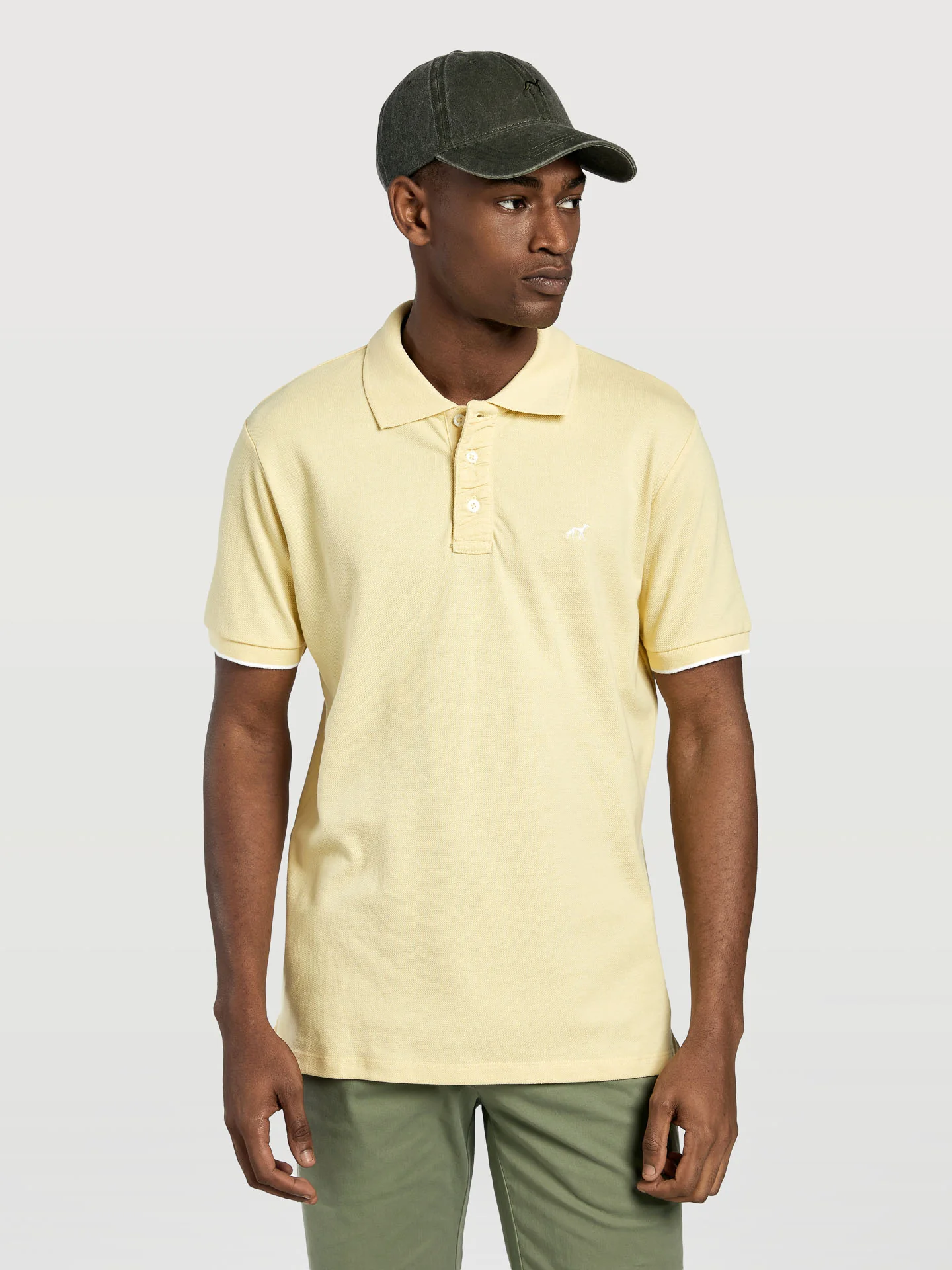 Slim fit piqué polo shirt with wrinkled placket - Image 5
