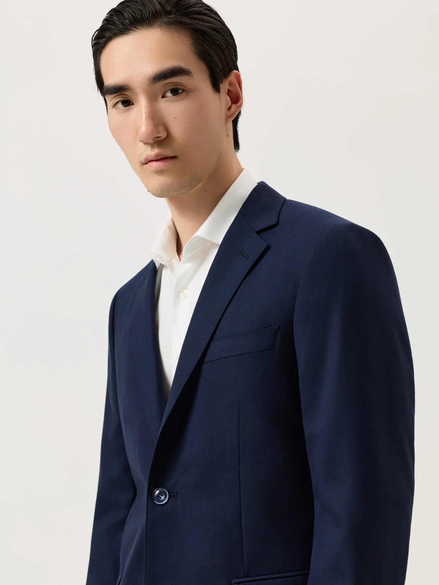 Slim Fit Plaid Wool Suit - Image 2