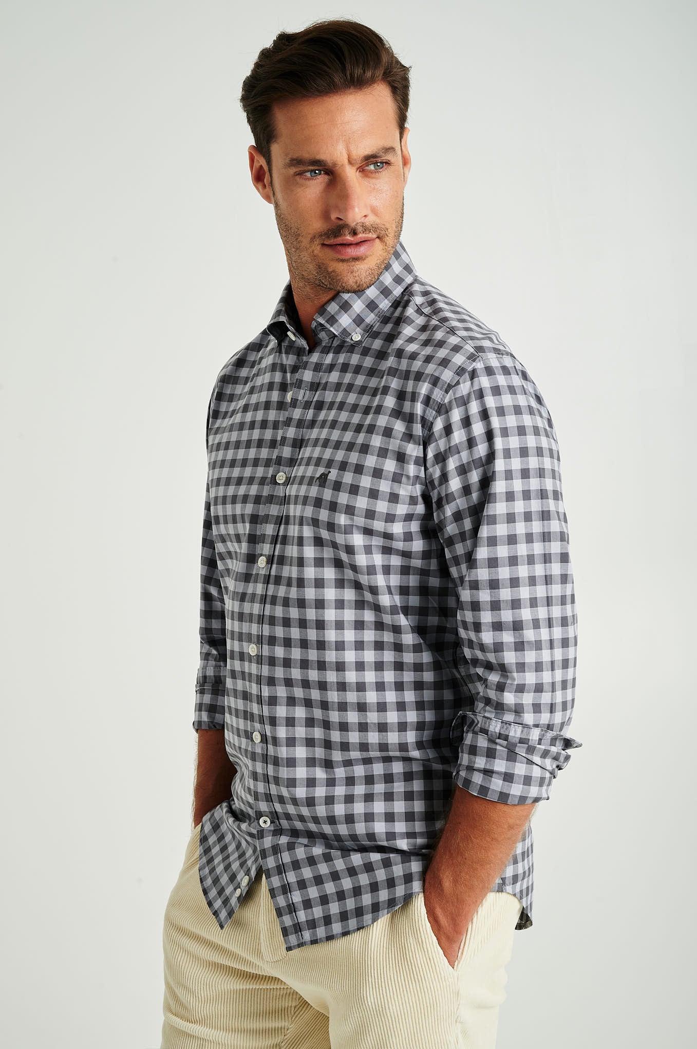 Slim Fit Plaids Shirt - Image 2