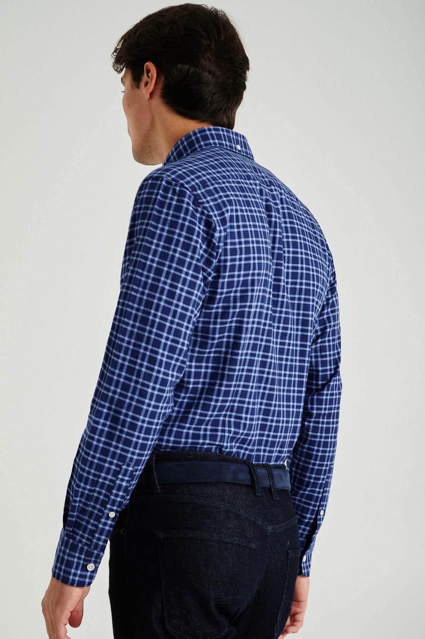 Slim Fit Plaids Shirt - Image 3