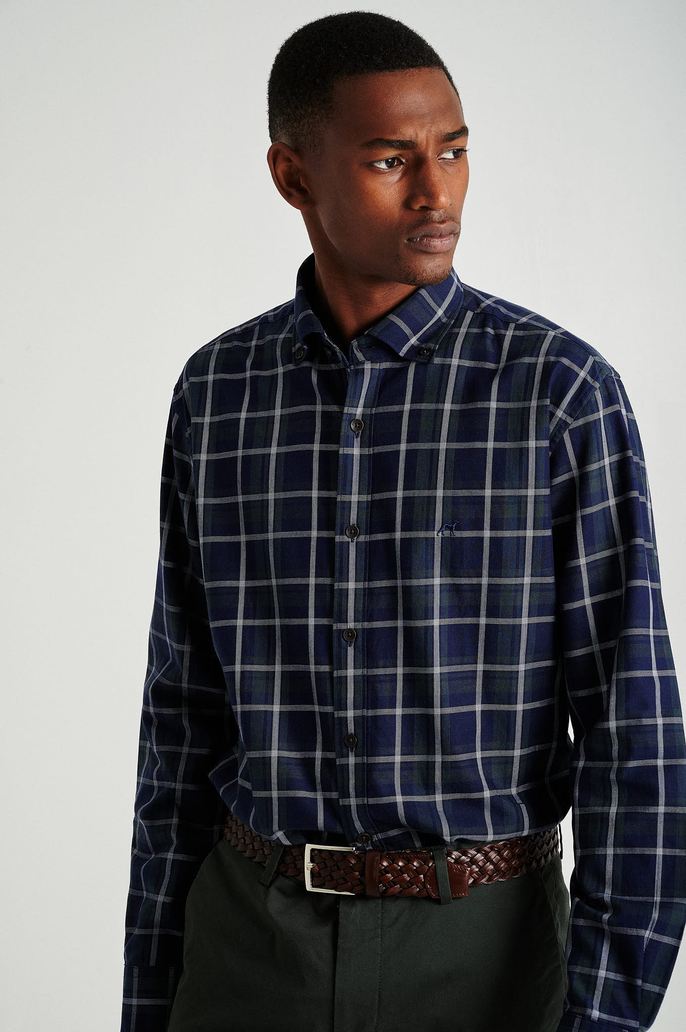 Slim fit plaids shirt - Image 7