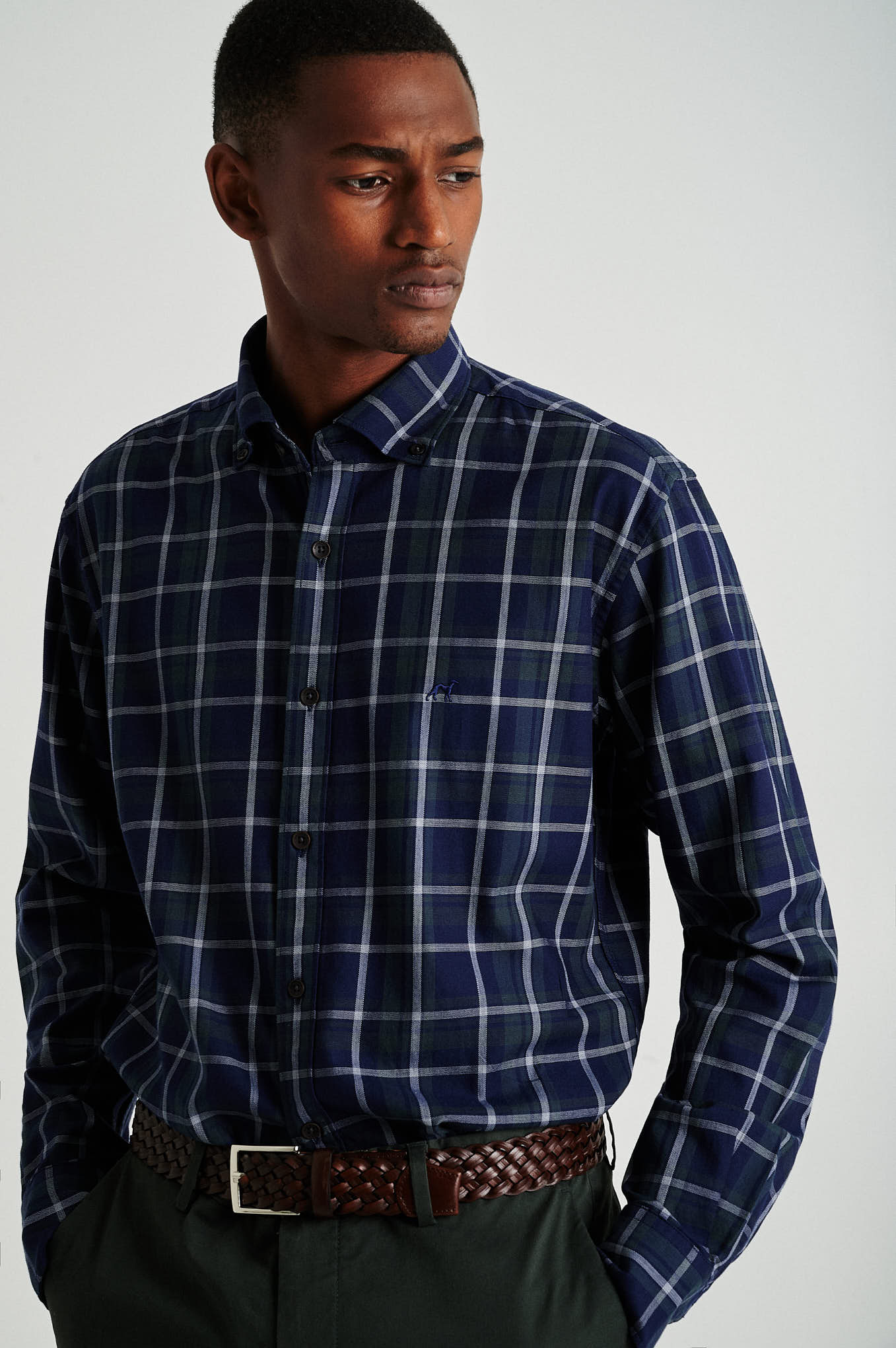 Slim fit plaids shirt - Image 8