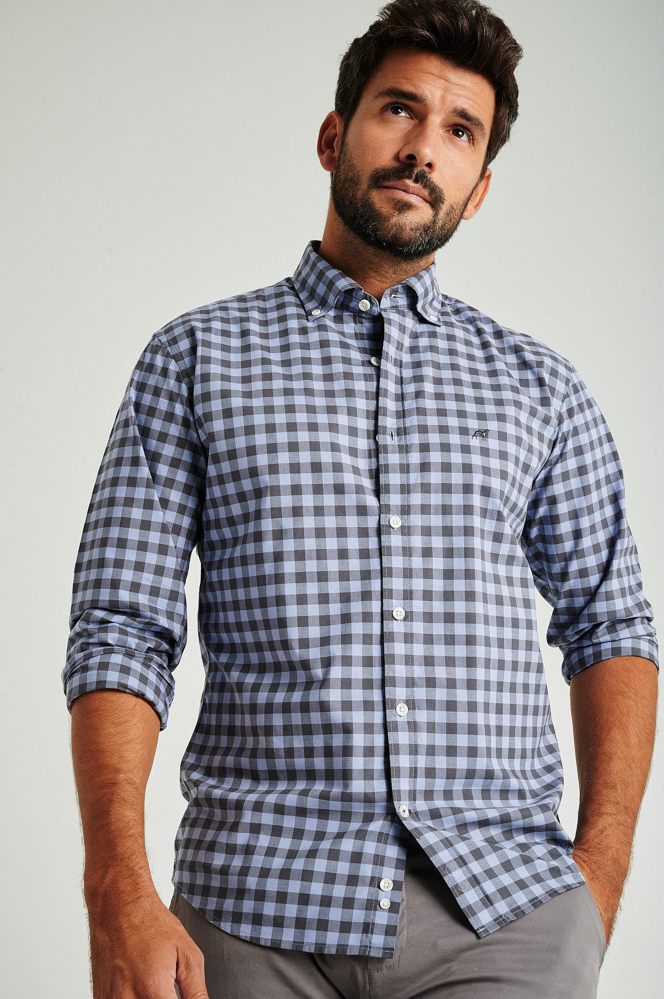 Slim Fit Plaids Shirt - Image 2