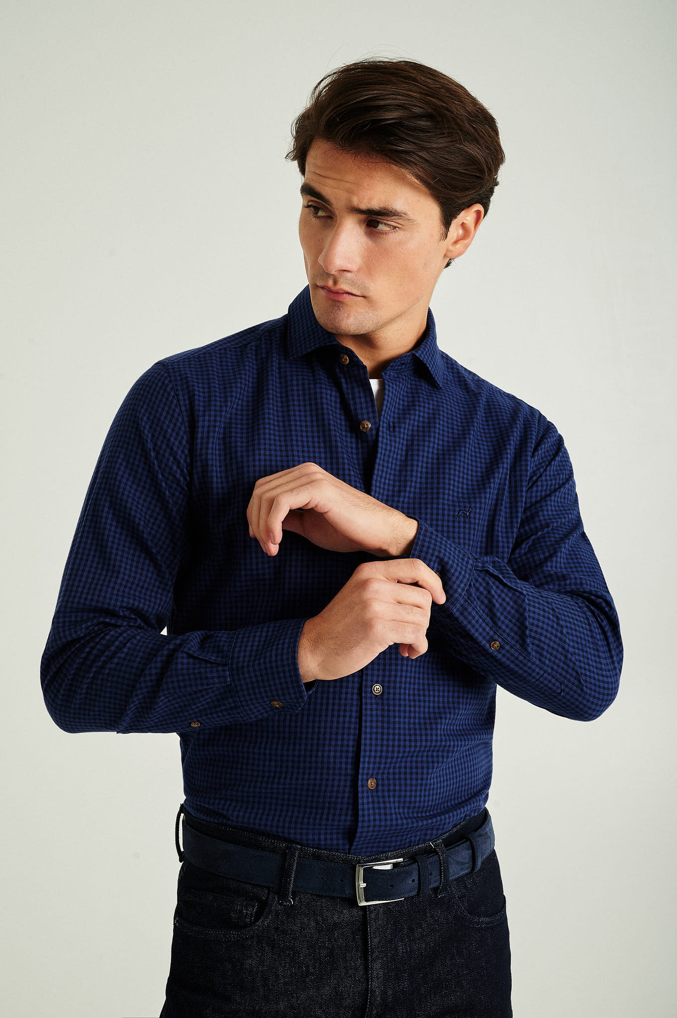 Slim Fit plaids shirt - Image 3