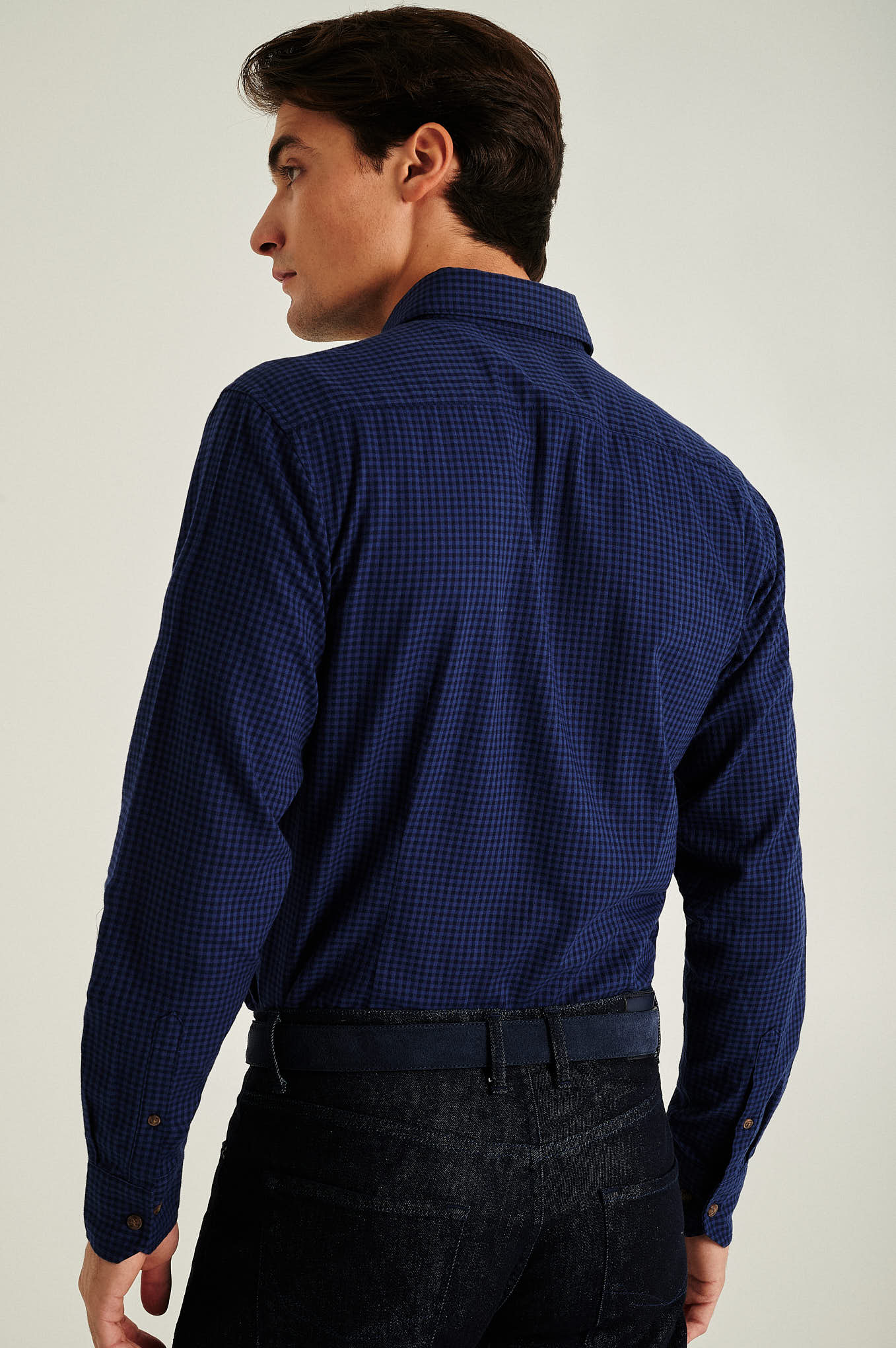 Slim Fit plaids shirt - Image 4
