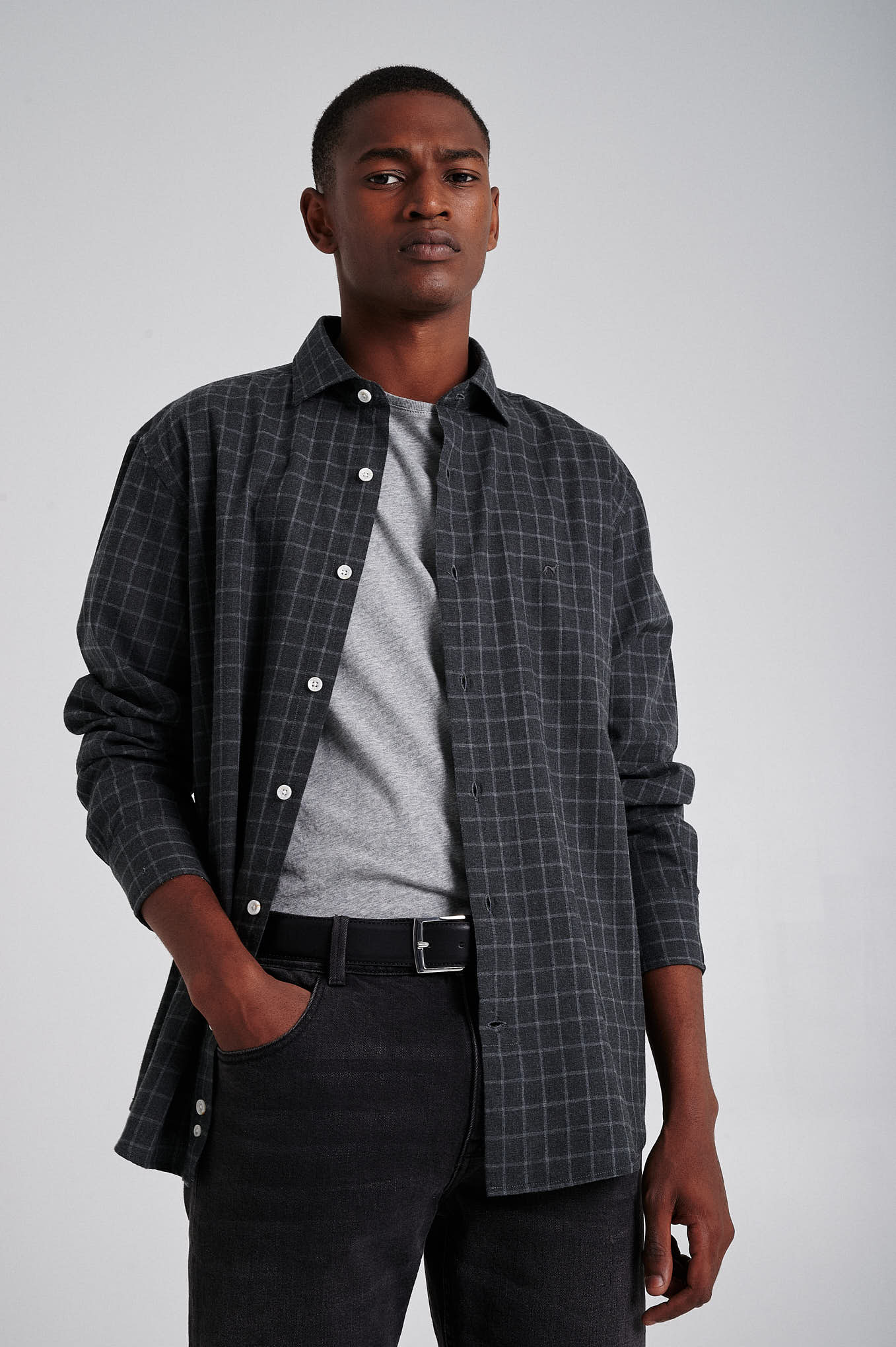 Slim Fit plaids shirt - Image 4