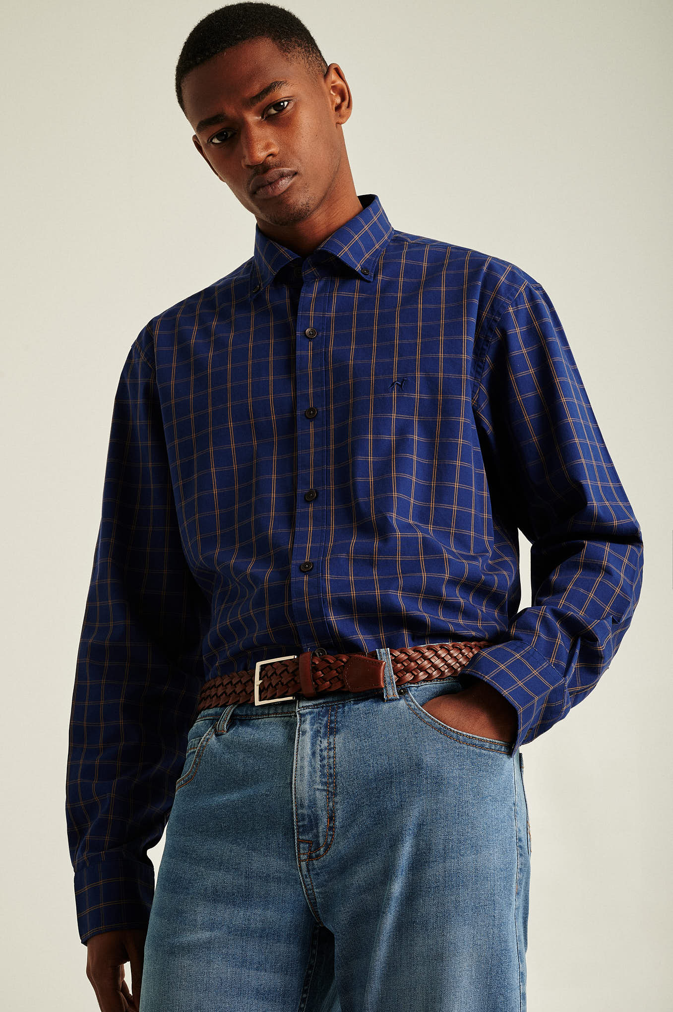 Slim fit plaids shirt - Image 3