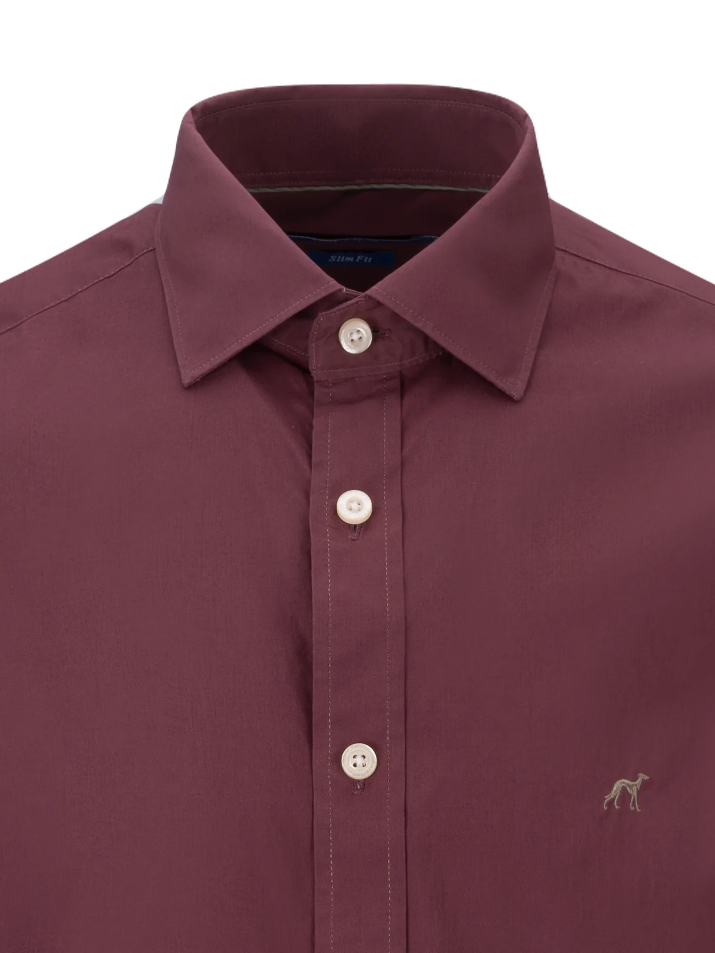 Slim fit plain shirt - Image 3