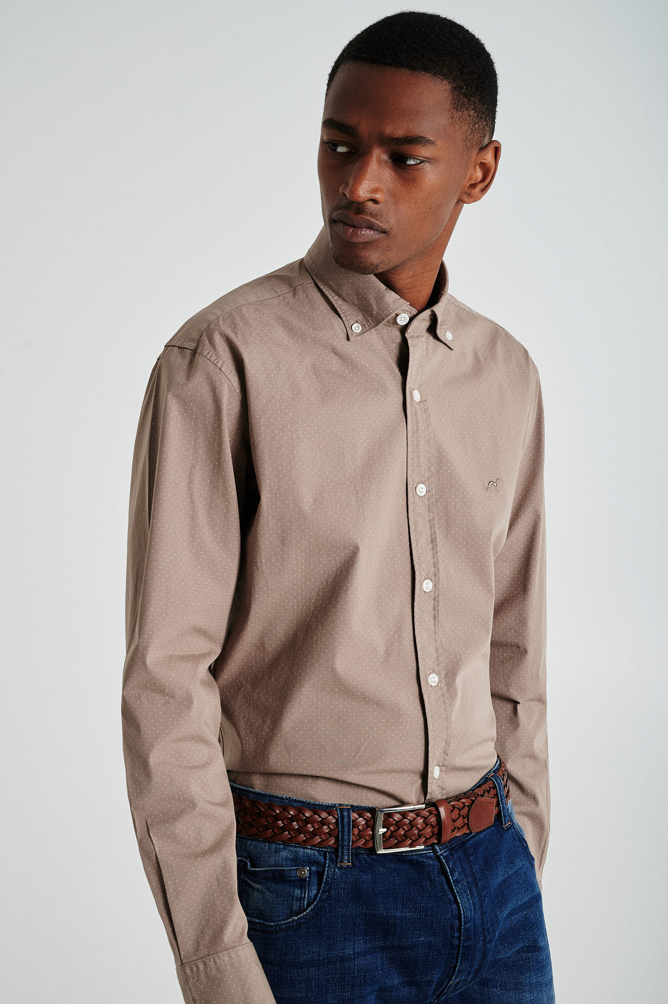 Slim fit polka dots shirt - Image 4