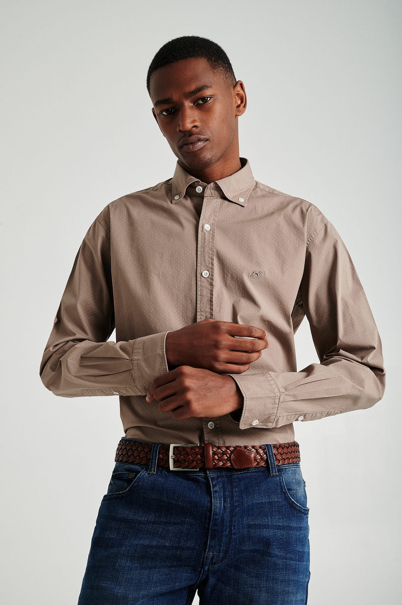 Slim fit polka dots shirt - Image 7