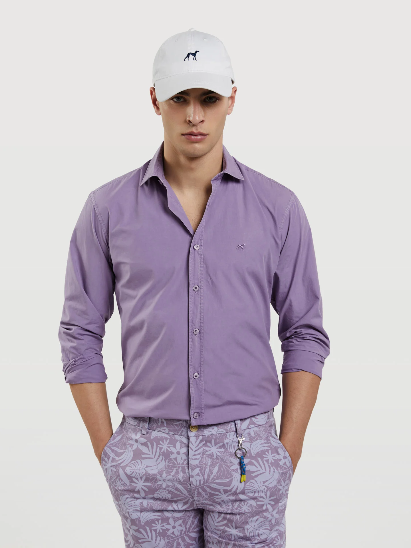 Slim fit poplin faded shirt - Image 13
