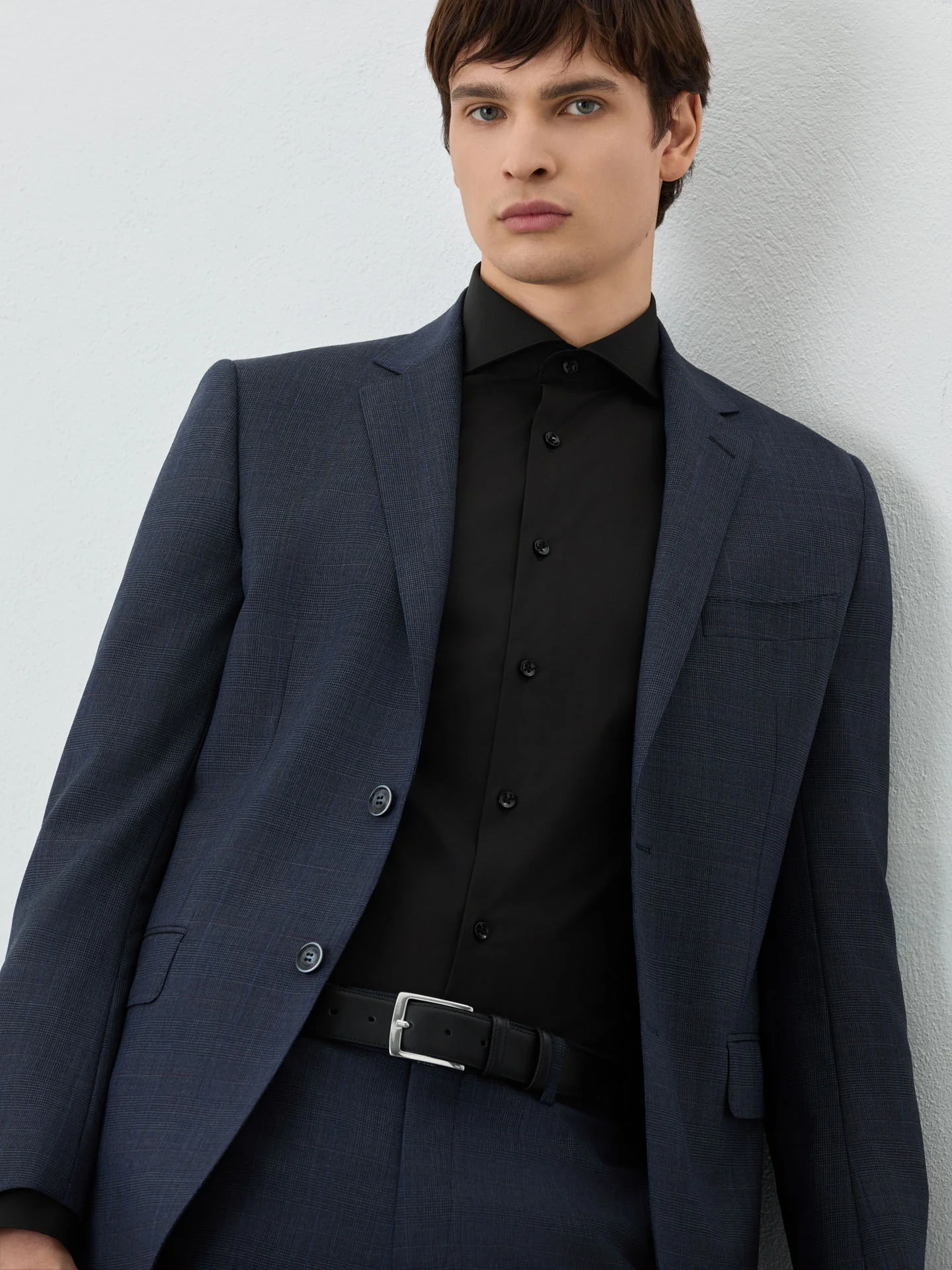 Slim Fit Prince Of Wales Suit In Wool - Image 2