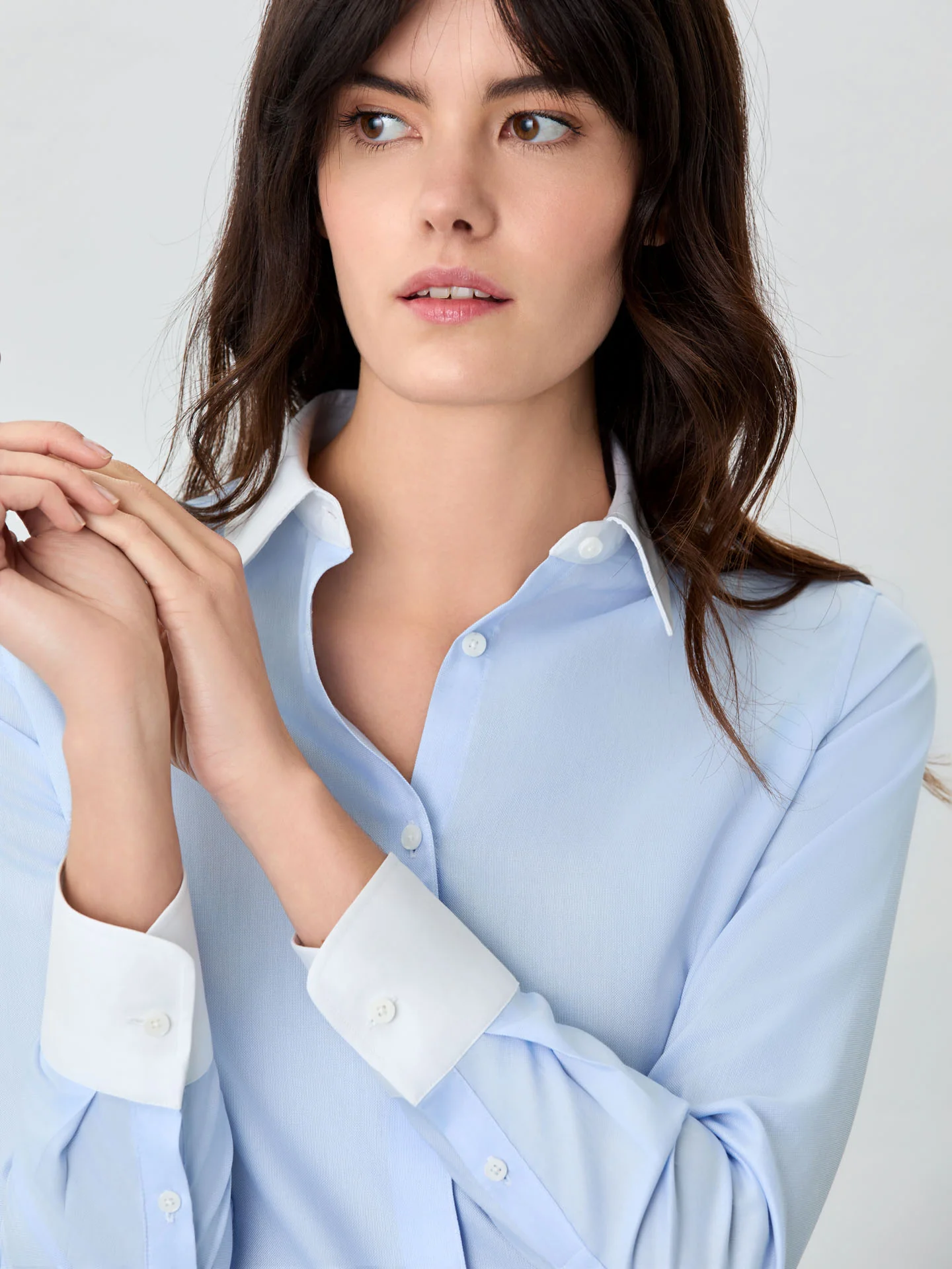 Slim Fit Shirt In Wrinkle Free Cotton Oxford Fabric - Image 5