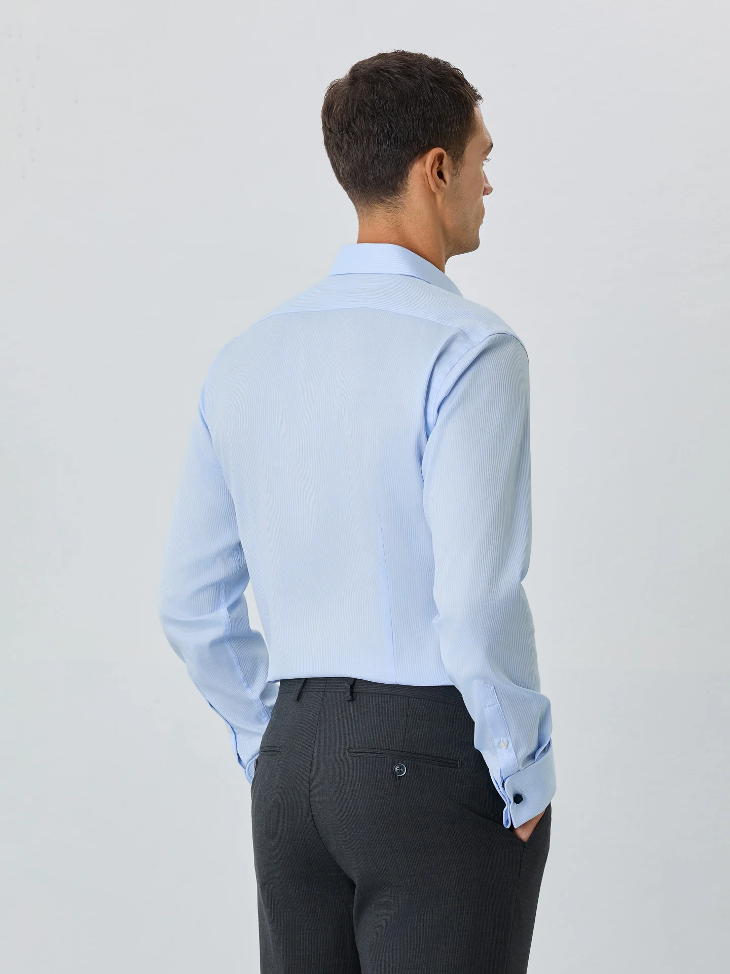 Slim Fit Shirt With Dublin Collar In Cotton - Image 3
