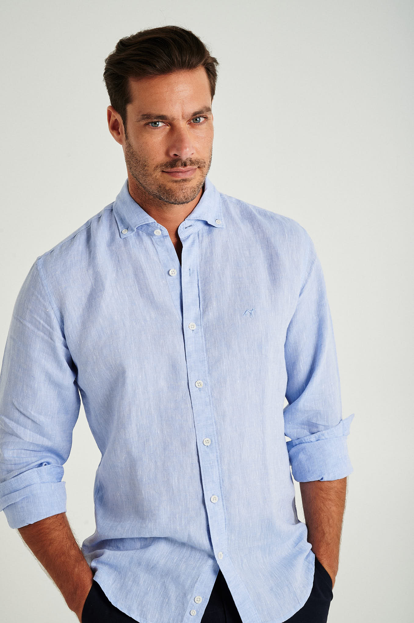 Slim fit Special Edition linen shirt - Image 2