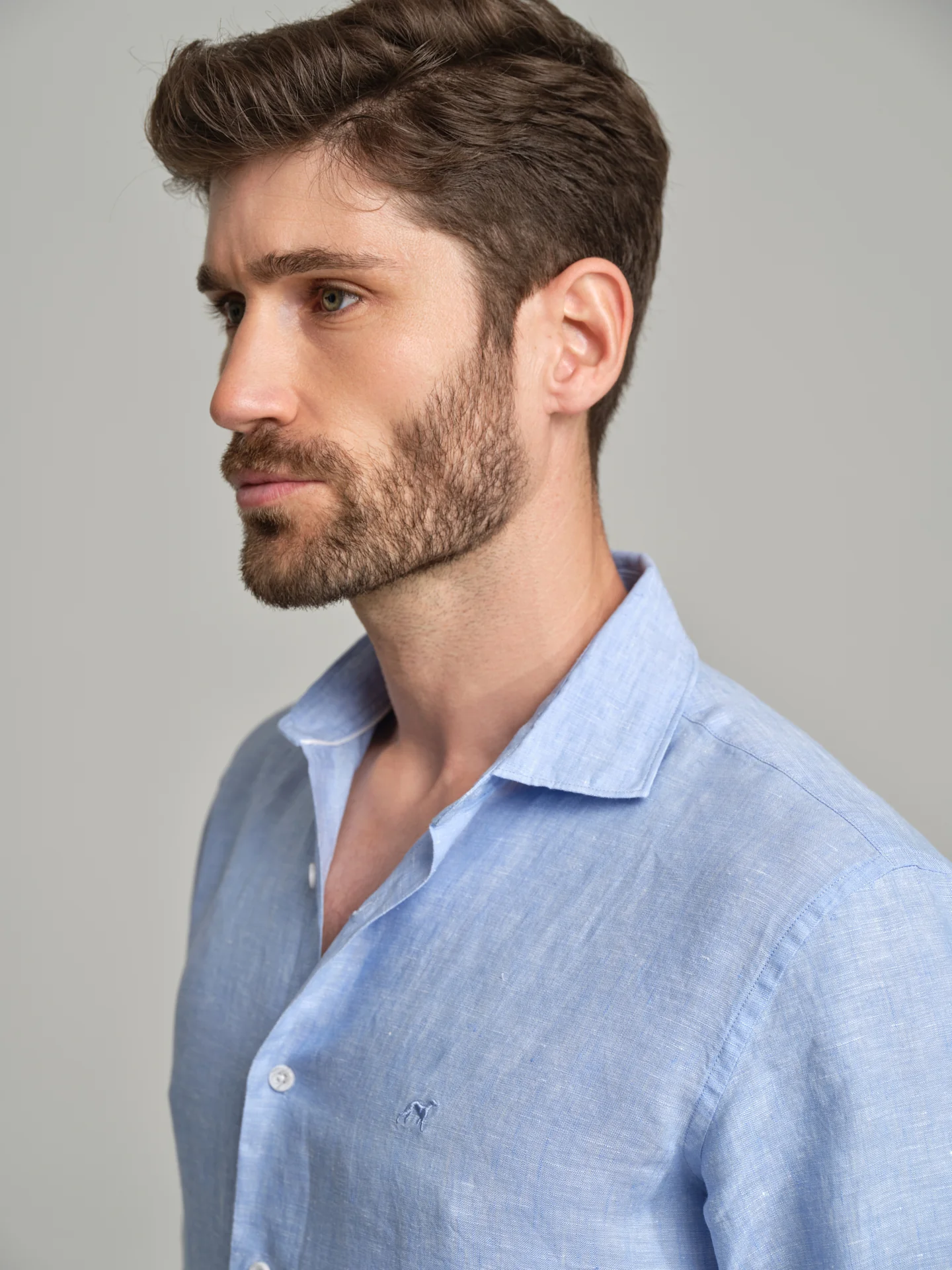 Slim fit sport linen shirt - Image 12
