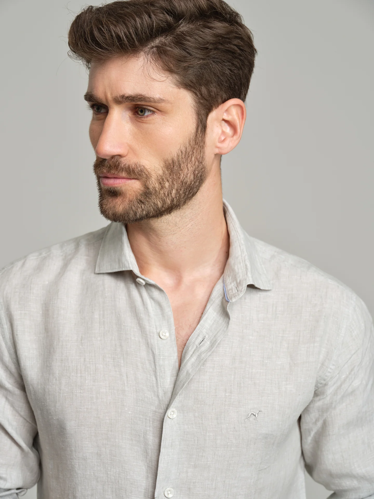 Slim fit sport linen shirt - Image 9