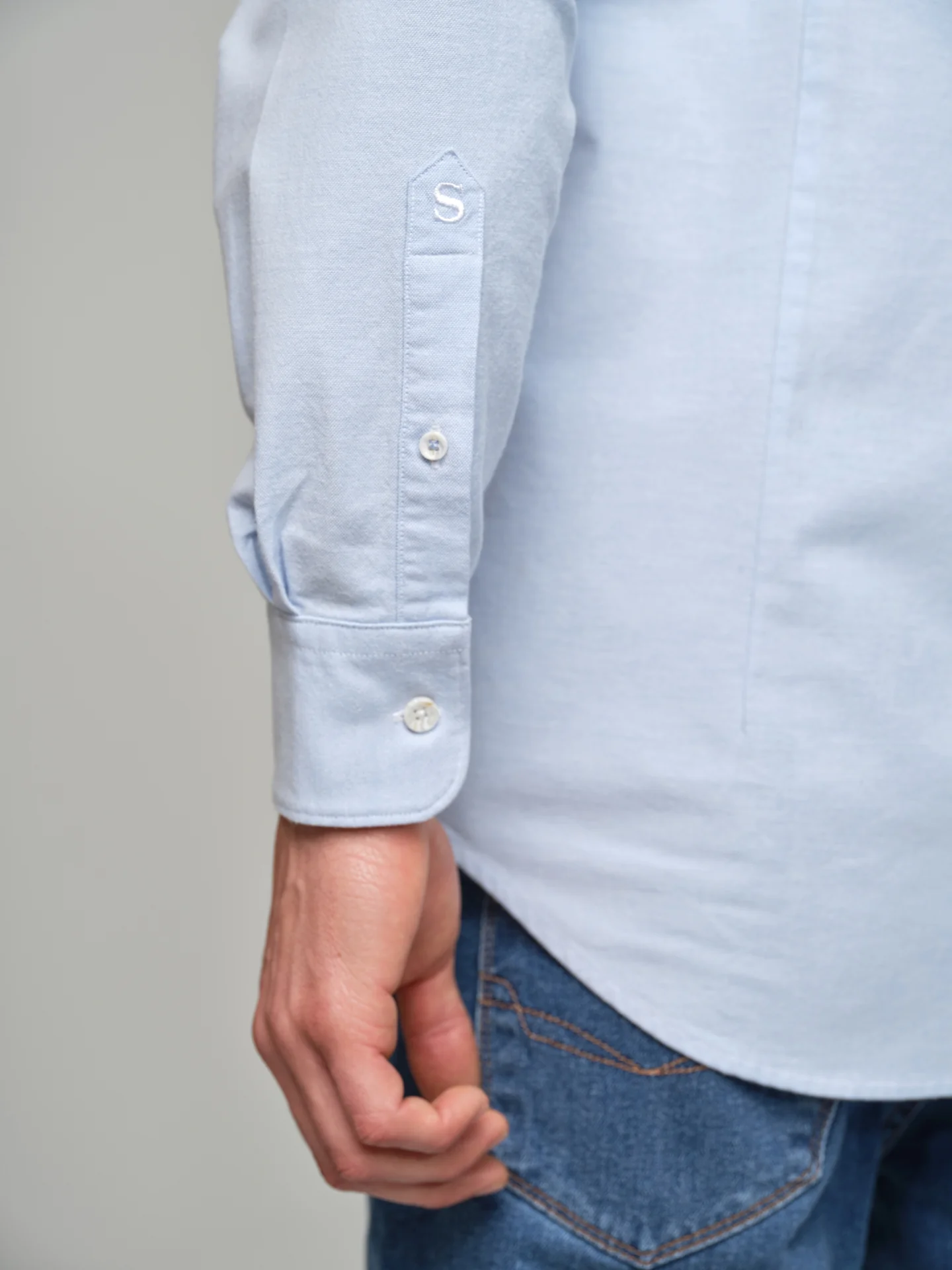 Slim fit sport Oxford shirt - Image 8