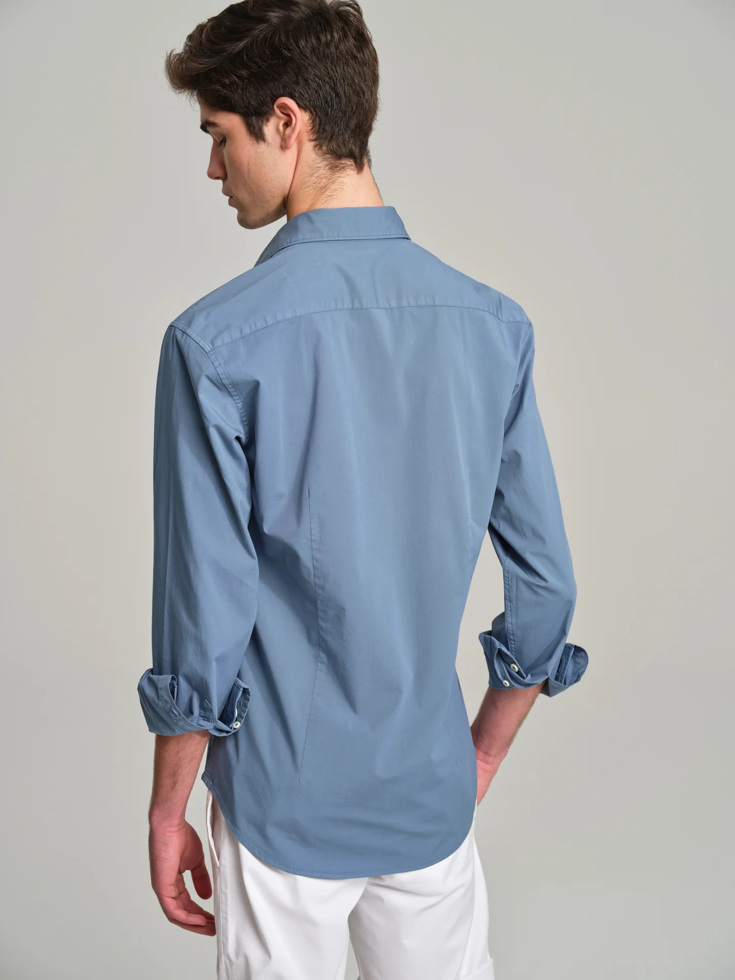 Slim fit sport poplin garment dye shirt - Image 14
