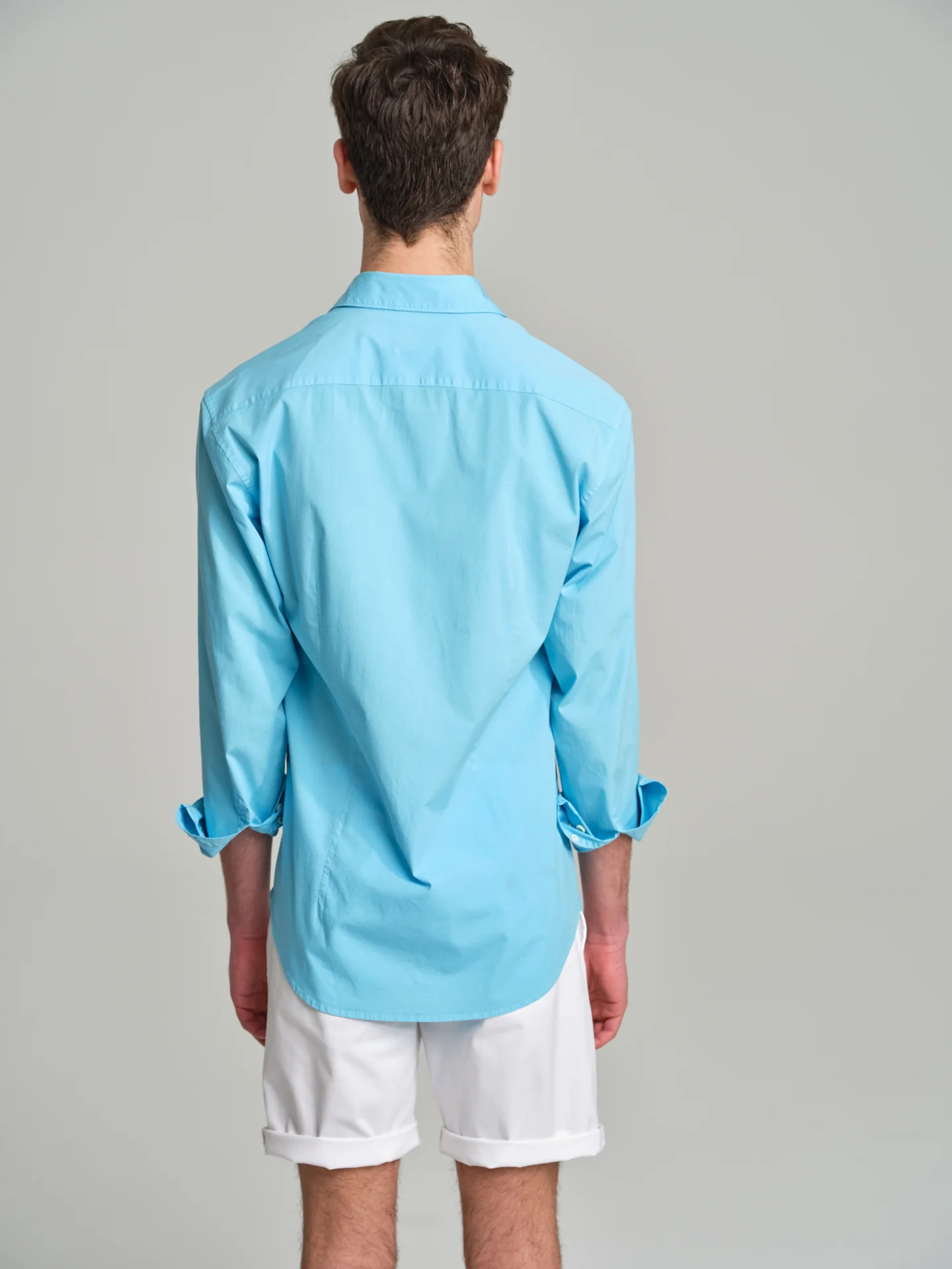 Slim fit sport poplin garment dye shirt - Image 19