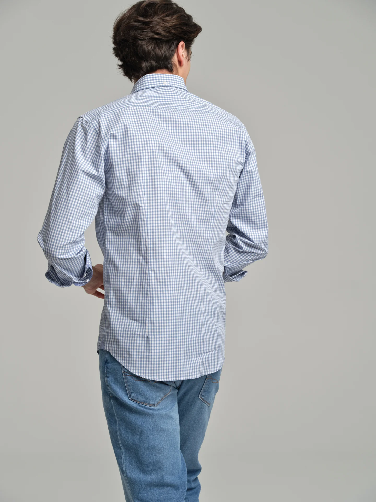 Slim fit sport striped BCI Cotton shirt - Image 3