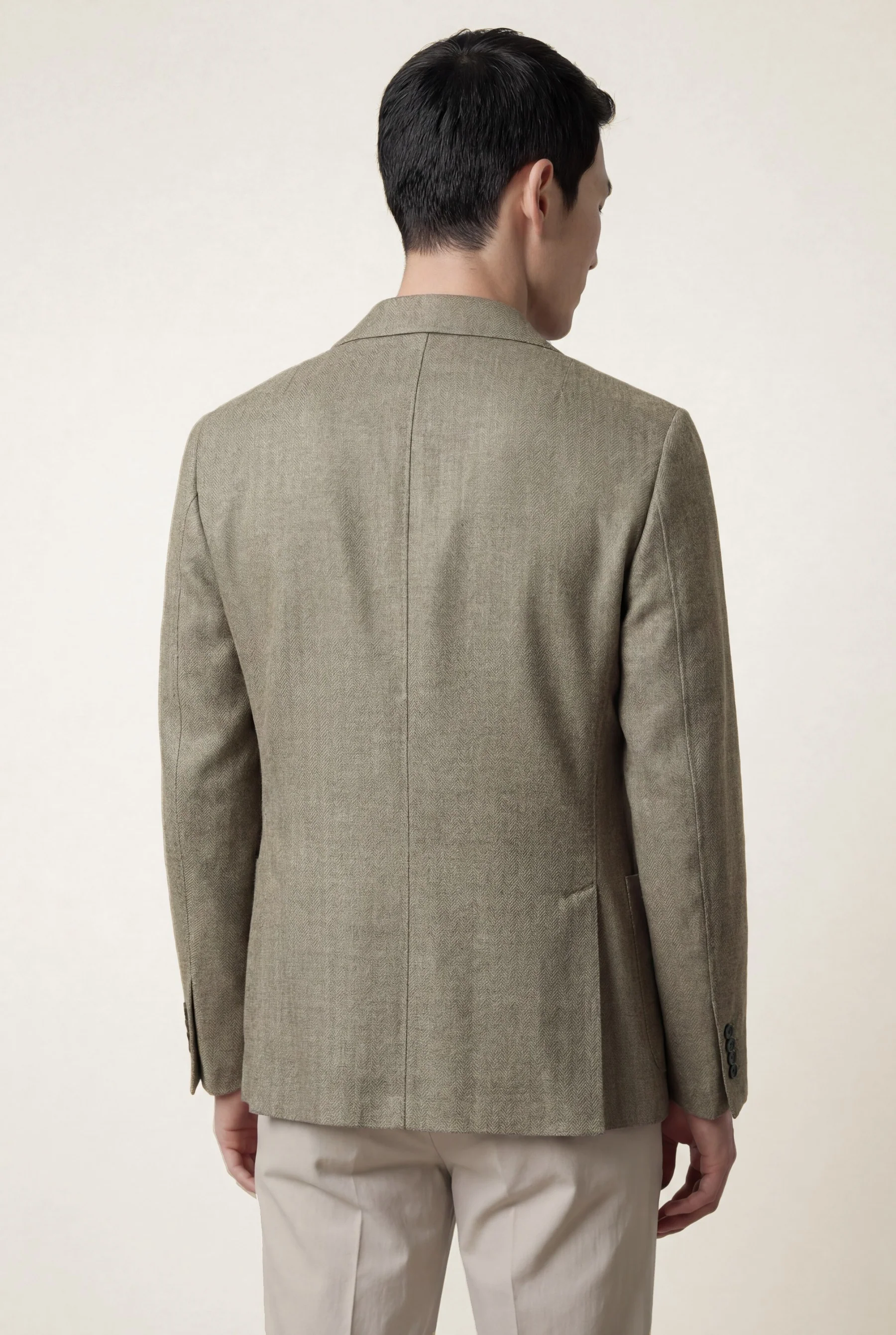 Slim fit Stretch Cotton Casual Trousers - Image 4