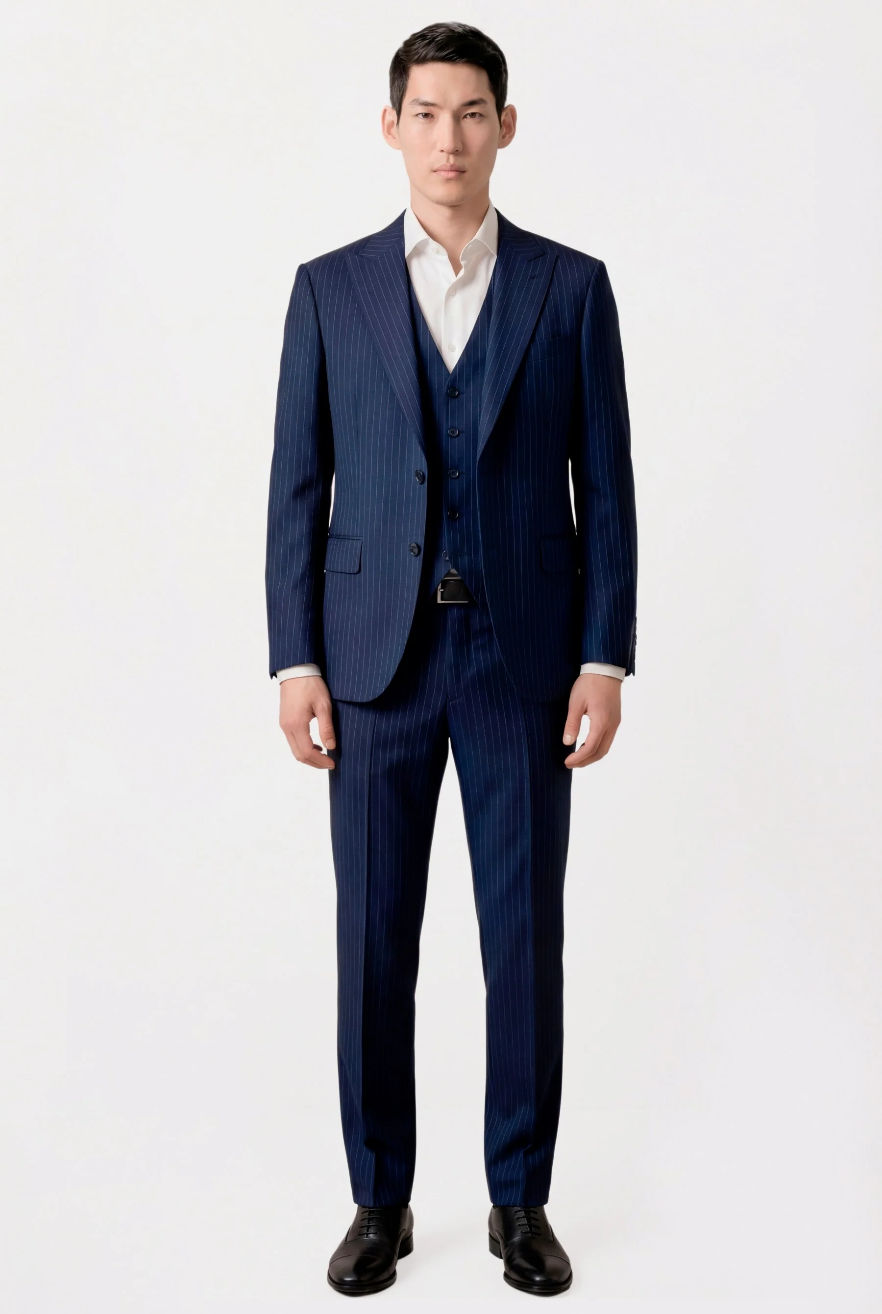 Slim fit Striped Business 3 pieces Suit