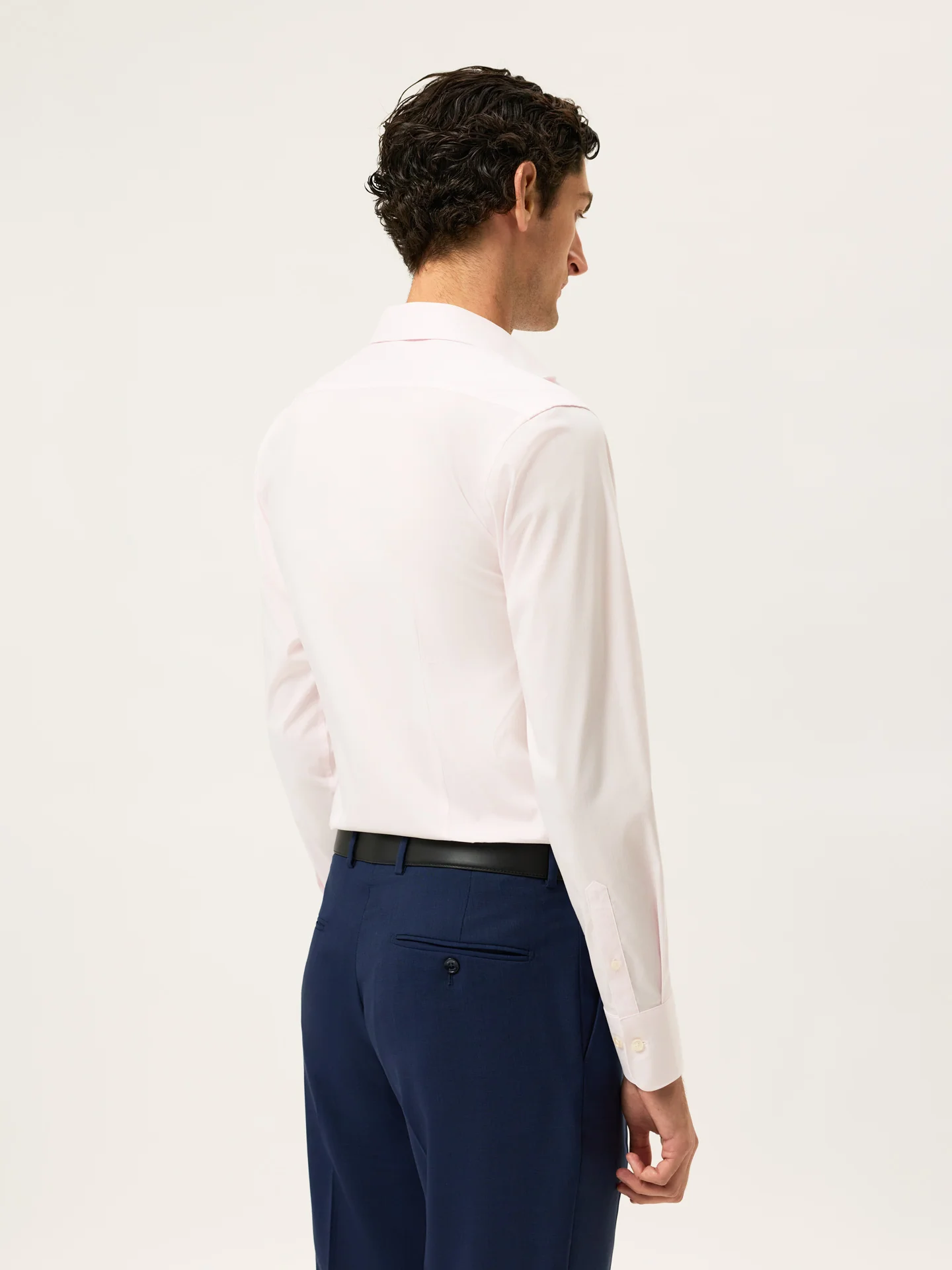 Slim Fit Striped Travel Shirt With Dublin Collar - Image 3