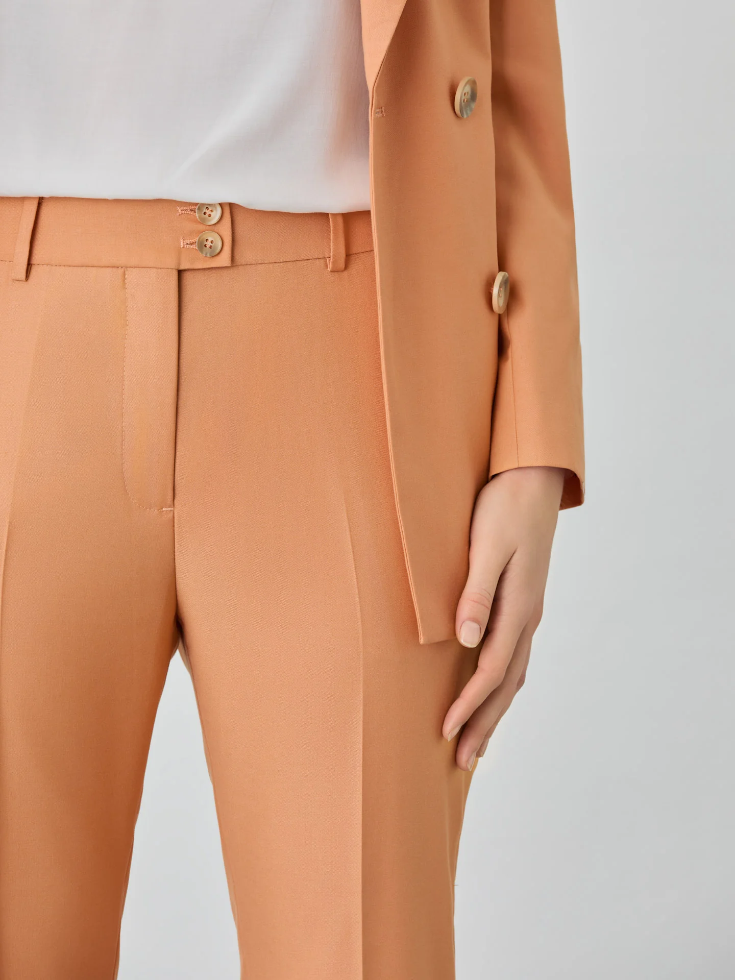 Slim Fit Suit Trousers In Rayon Blend - Image 3