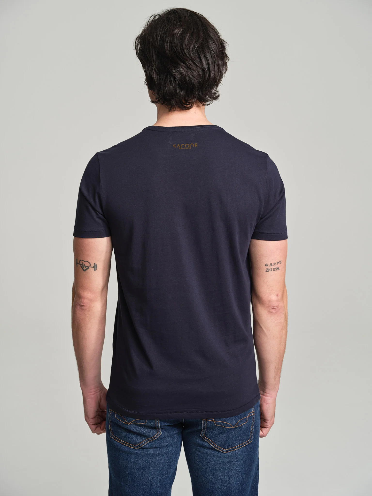 Slim fit t-shirt with printed positive message - Image 2