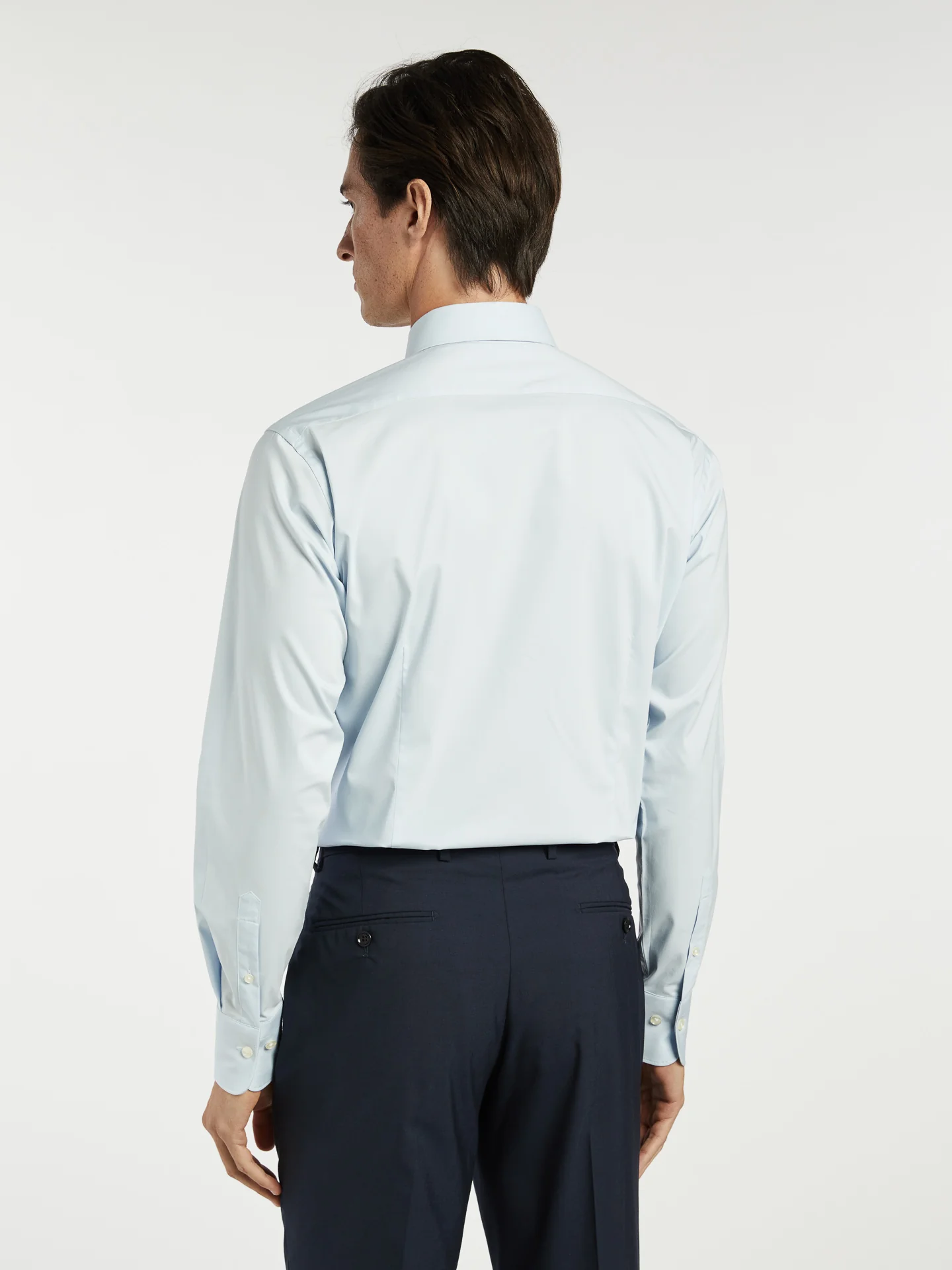 Slim Fit Travel Poplin Shirt in Comfort Cotton - Image 3