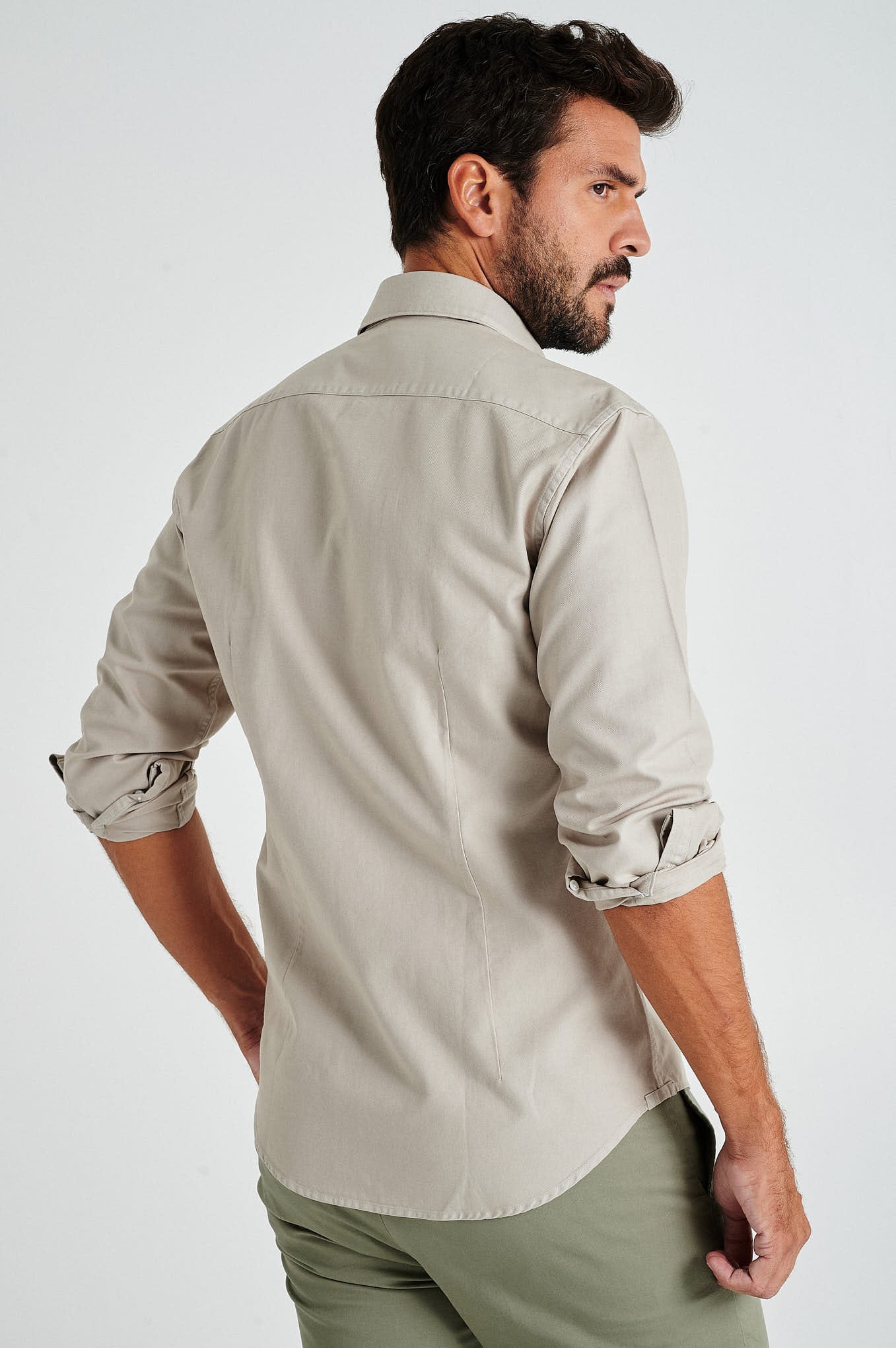 Slim fit Twill Garment Dye OverShirt - Image 21