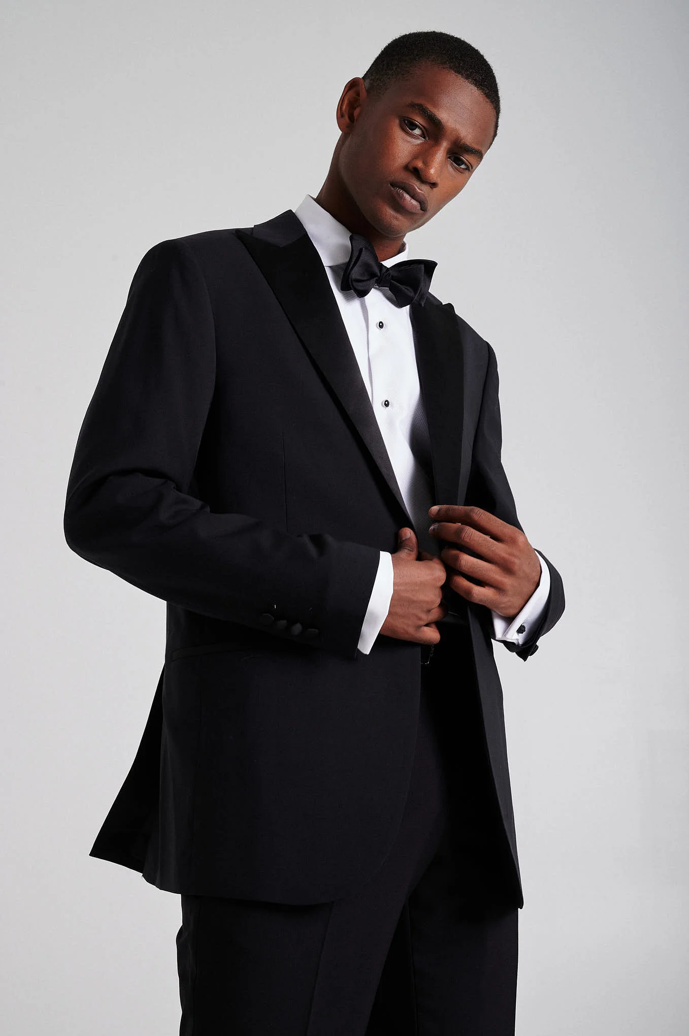 Slim fit wool & elastane tuxedo suit - Image 2