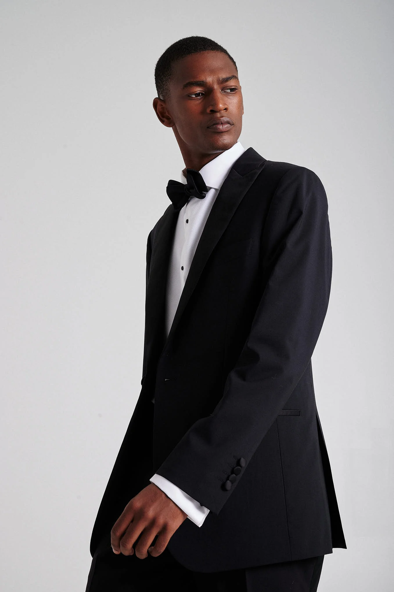 Slim fit wool & elastane tuxedo suit - Image 3