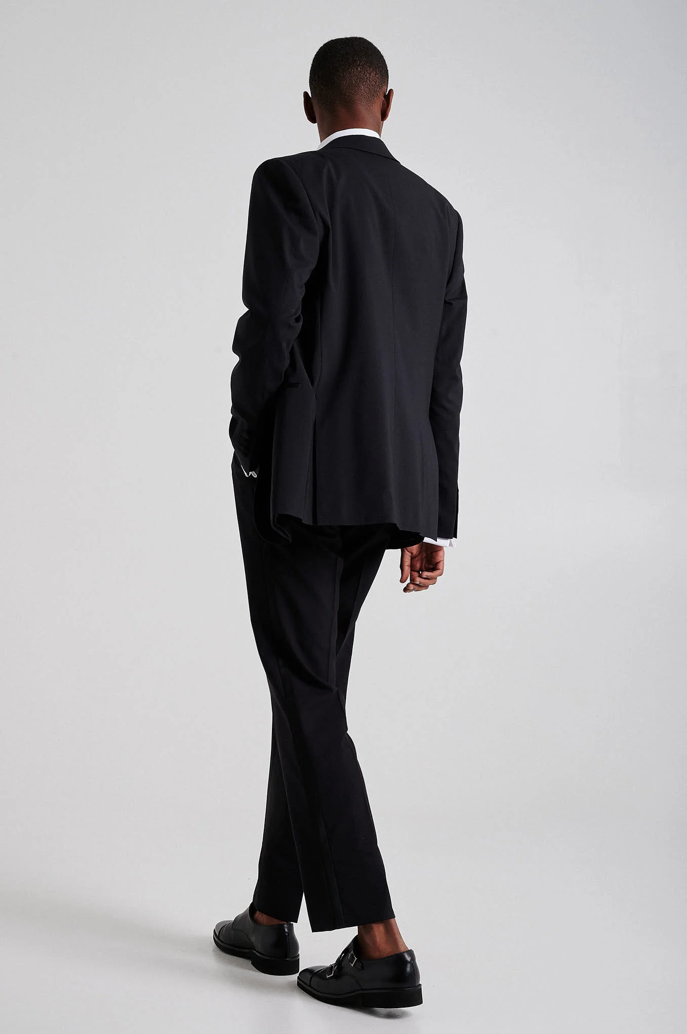 Slim fit wool & elastane tuxedo suit - Image 4