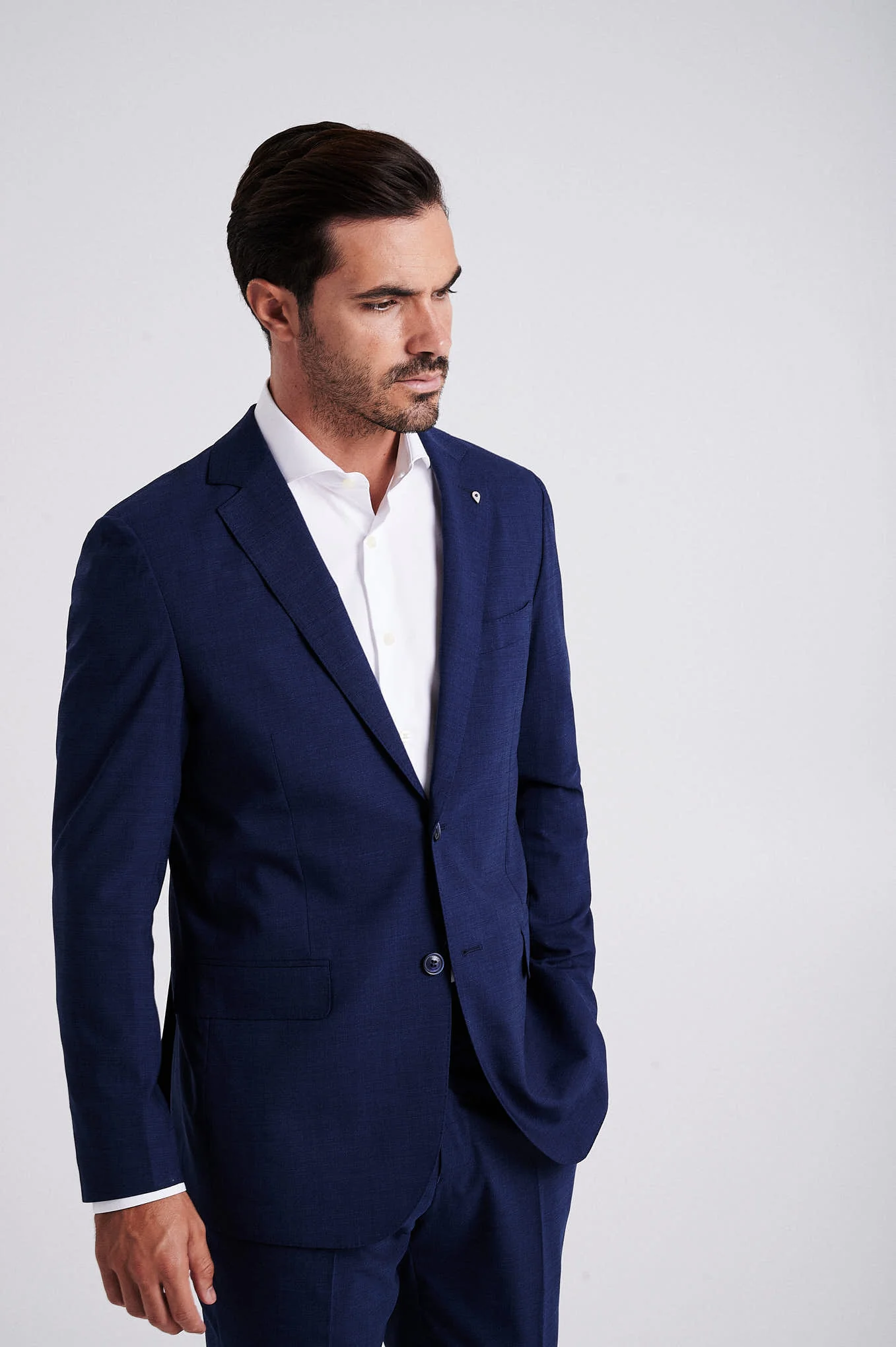 Slim fit wool stretch suit - Image 4
