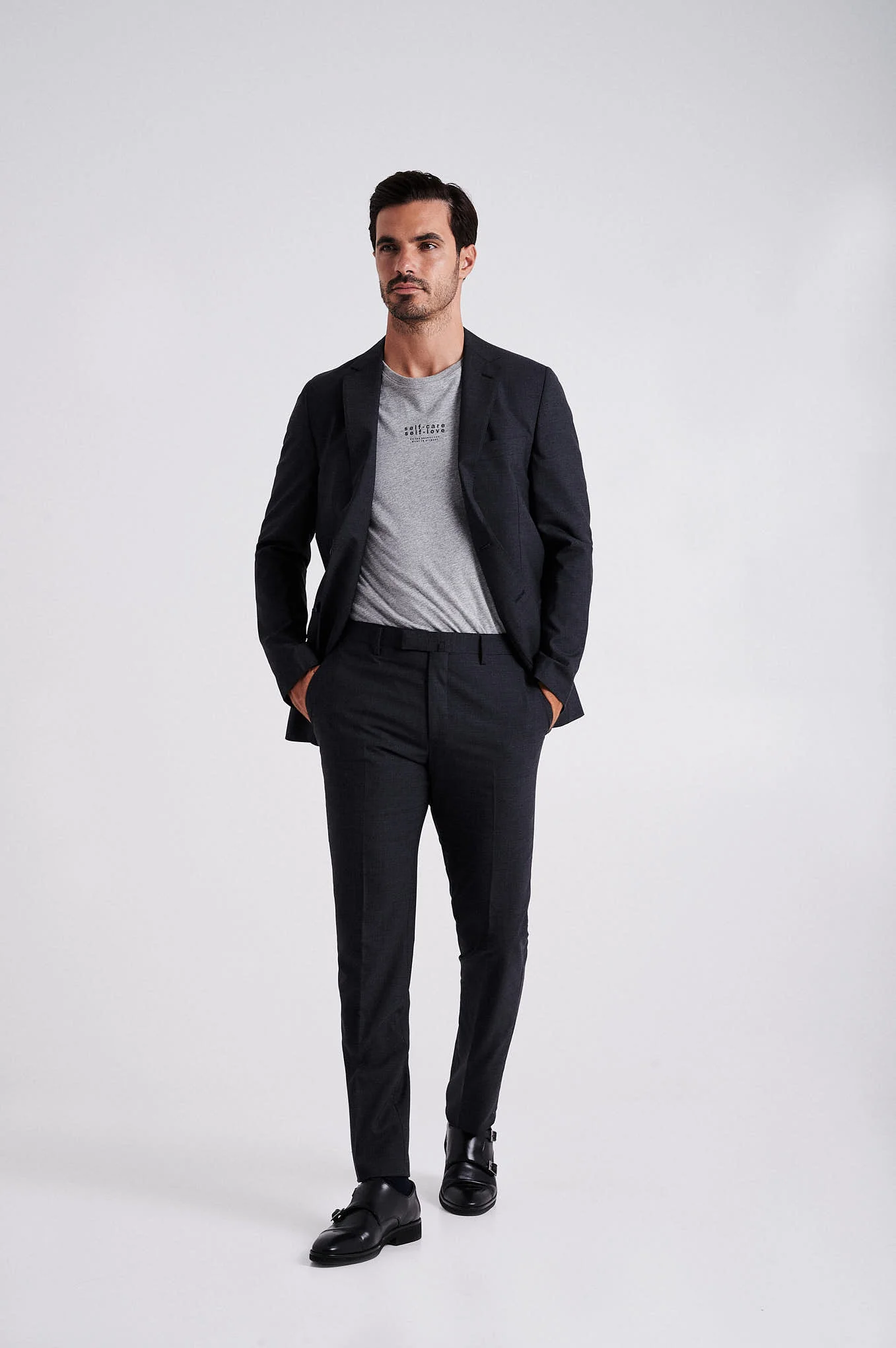 Slim fit wool suit - Image 10
