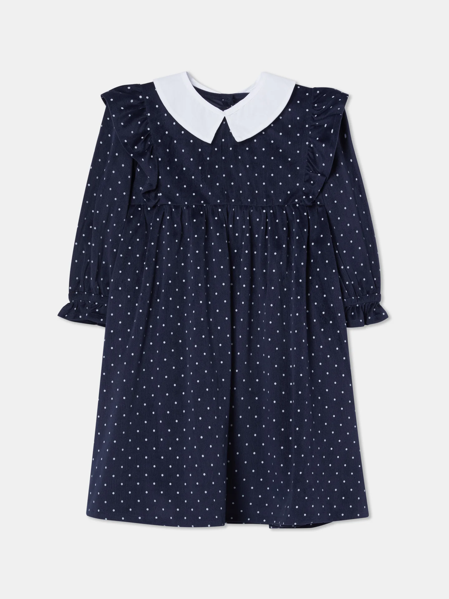 Smock Dots Corduroy Dress